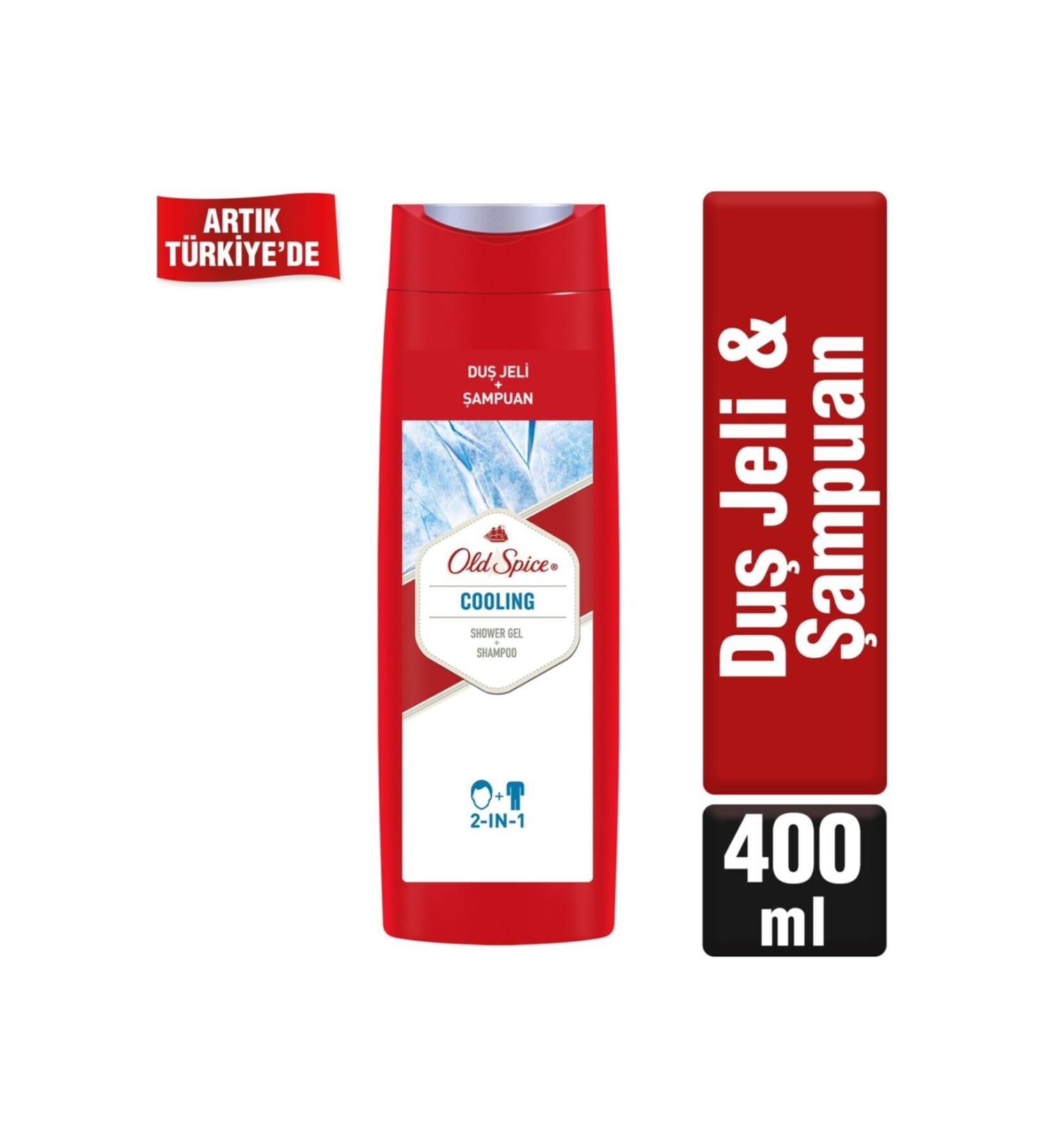 Old Spice Cooling Men's Shower Gel Shampoo 400 ml