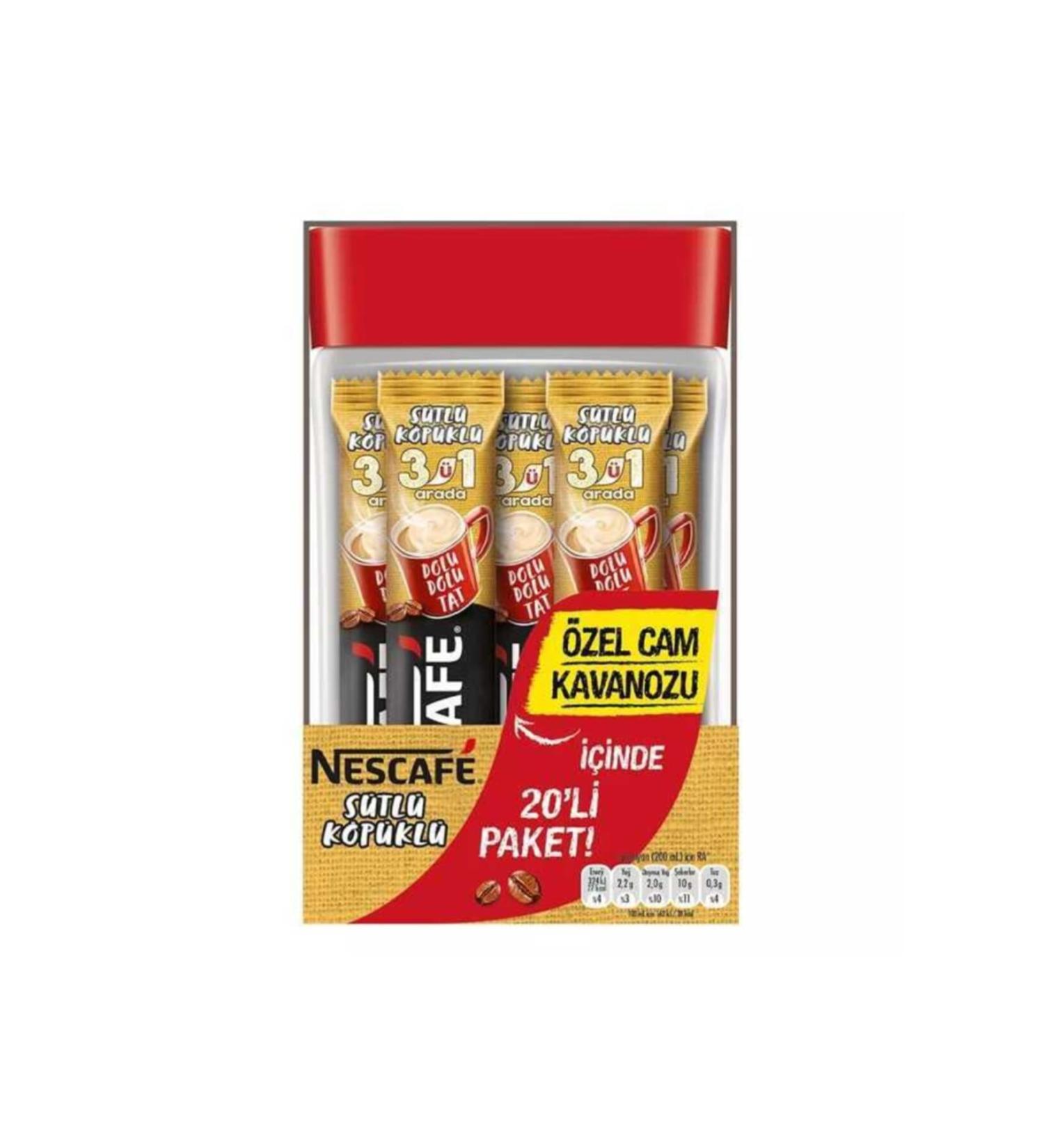 Nestle Nescafe 3in1 Milk Foam 20 Glass Jar