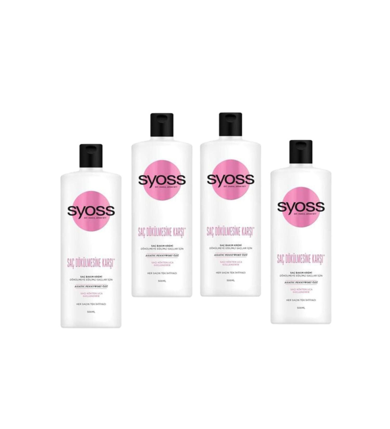 Syoss Anti Hair Loss Conditioner 500 ml Set of 4