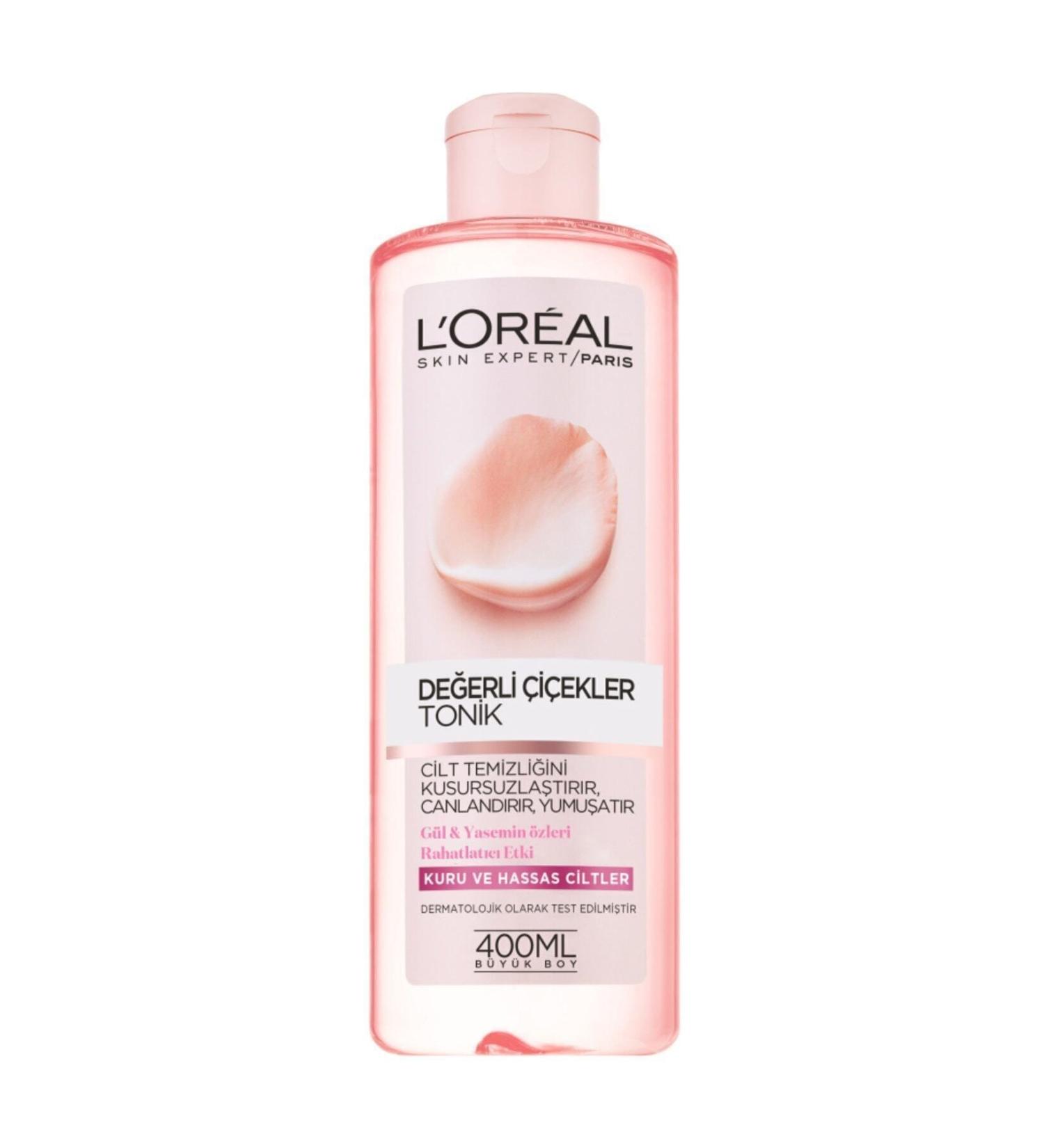 L'Oreal Paris Precious Flowers Dry and Sensitive Skin Tonic 400 ml 3600523440199 - Buy Online on GoSupps.com