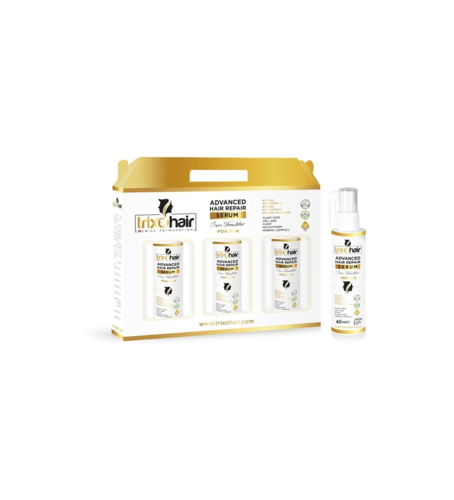 trixohair Anti Hair Loss Hair Care Serum for Men - 60 ml x 3 Pieces