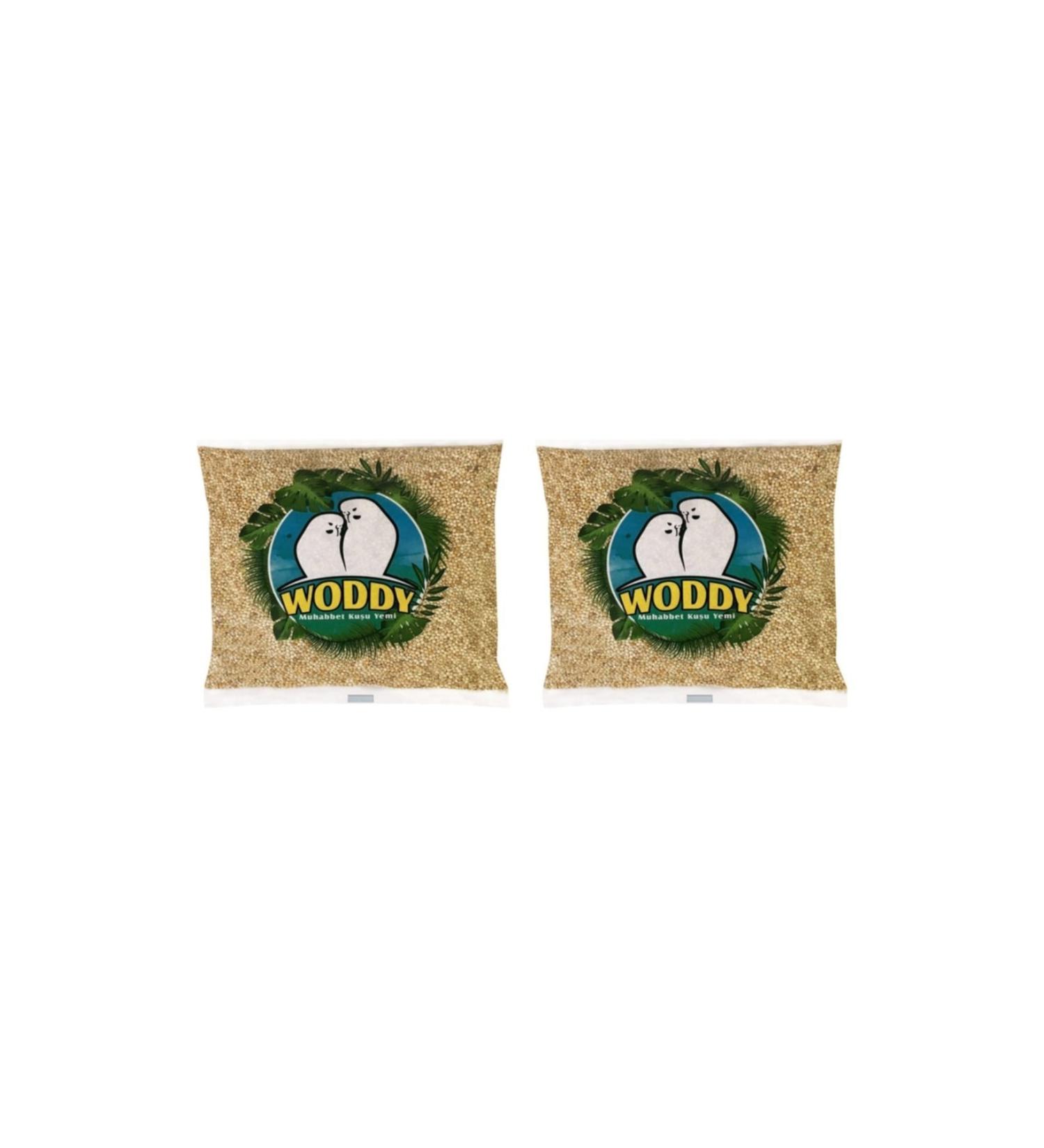 WODDY Plain Budgie Food 500 Gr X 2 - 1 Kg