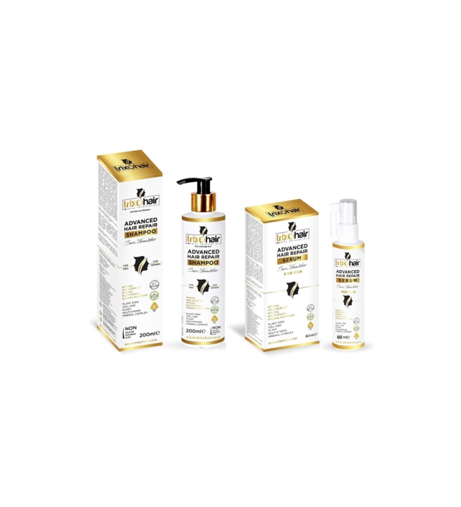 trixohair Anti Hair Loss Hair Care Shampoo and Hair Serum for Men - 200 ml + 60 ml