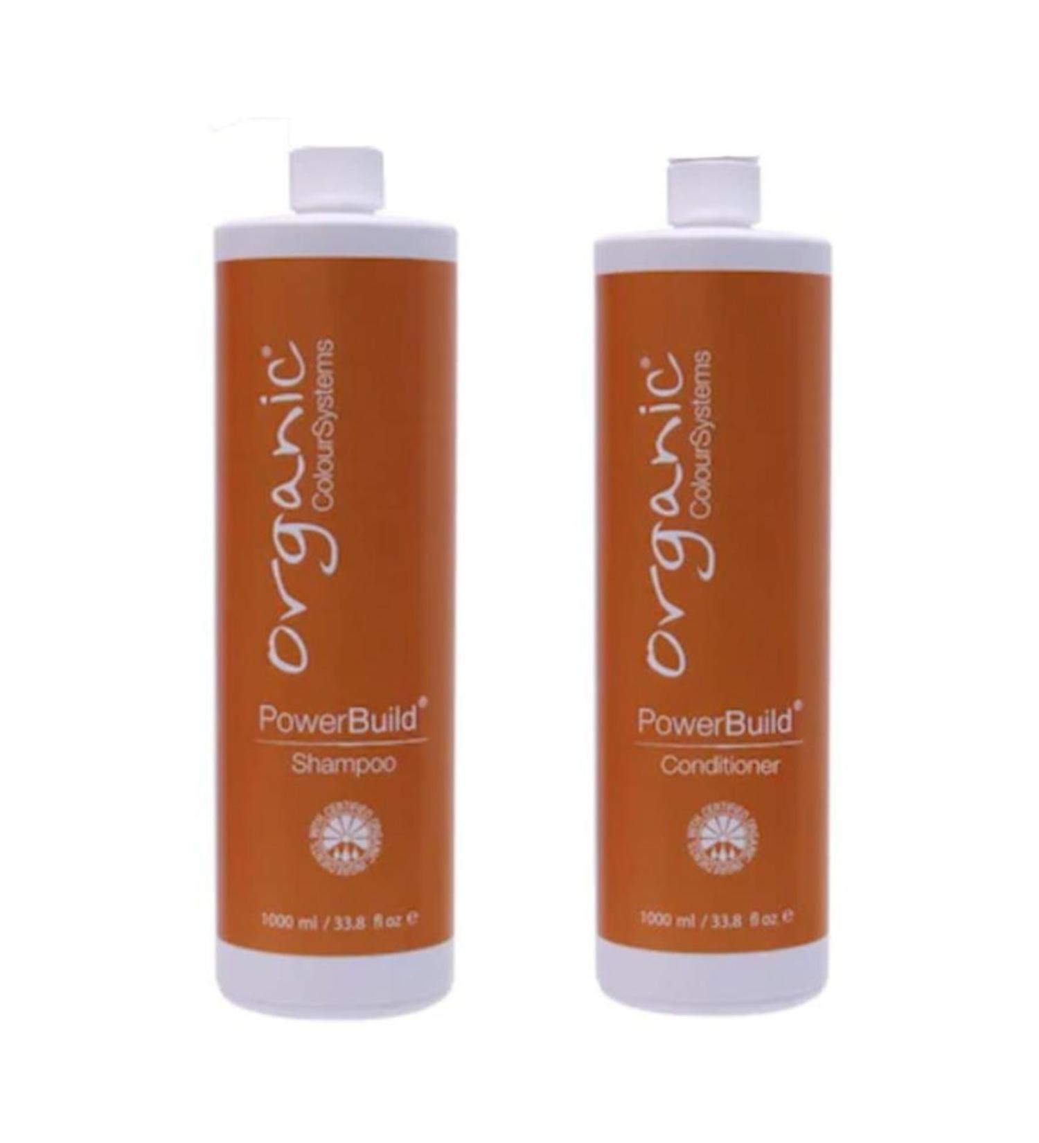 Organic Power Build Repair Shampoo 1000ml + Conditioner 1000ml
