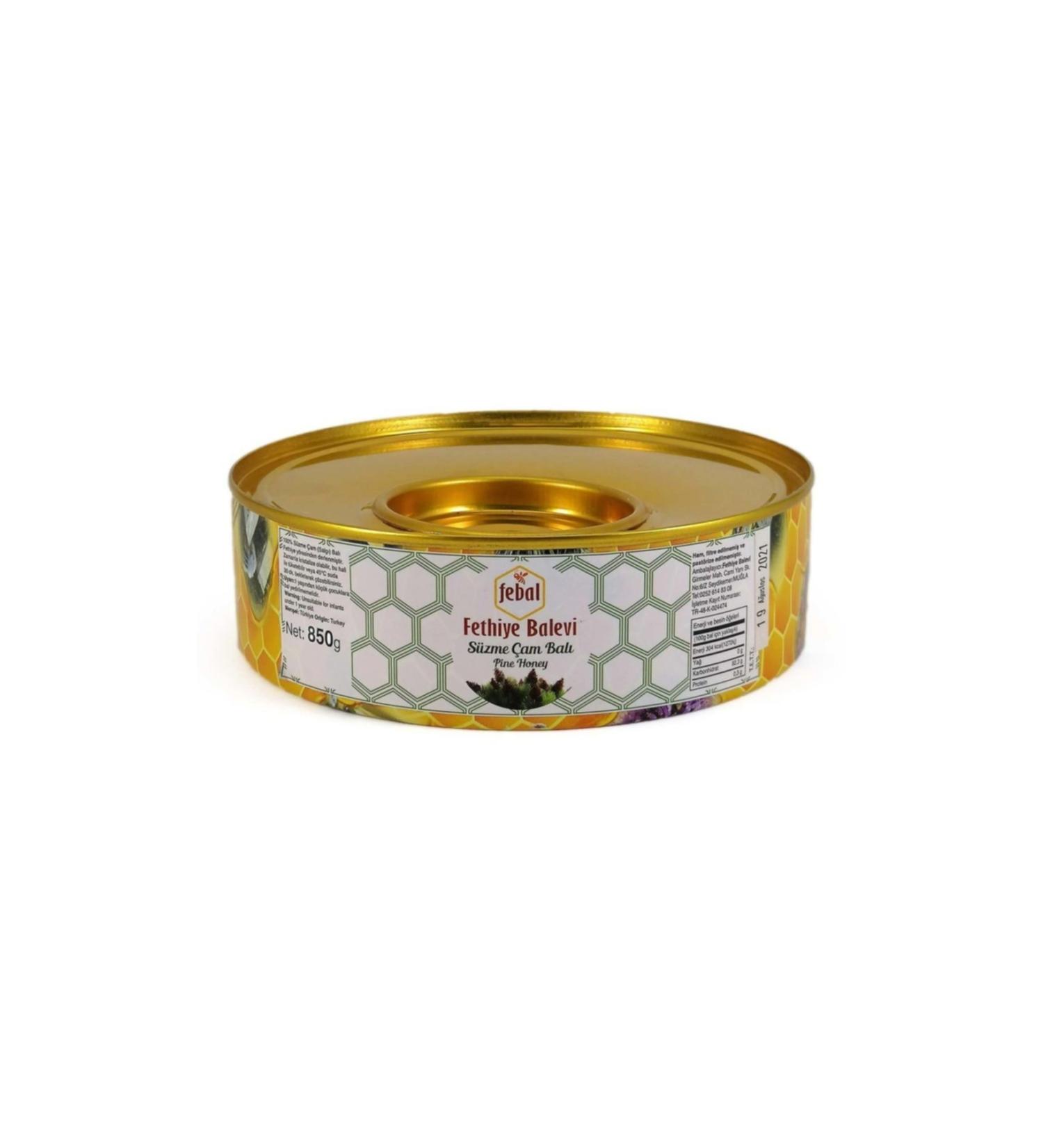 Fethiye Balevi Pine Honey Tin 850 G