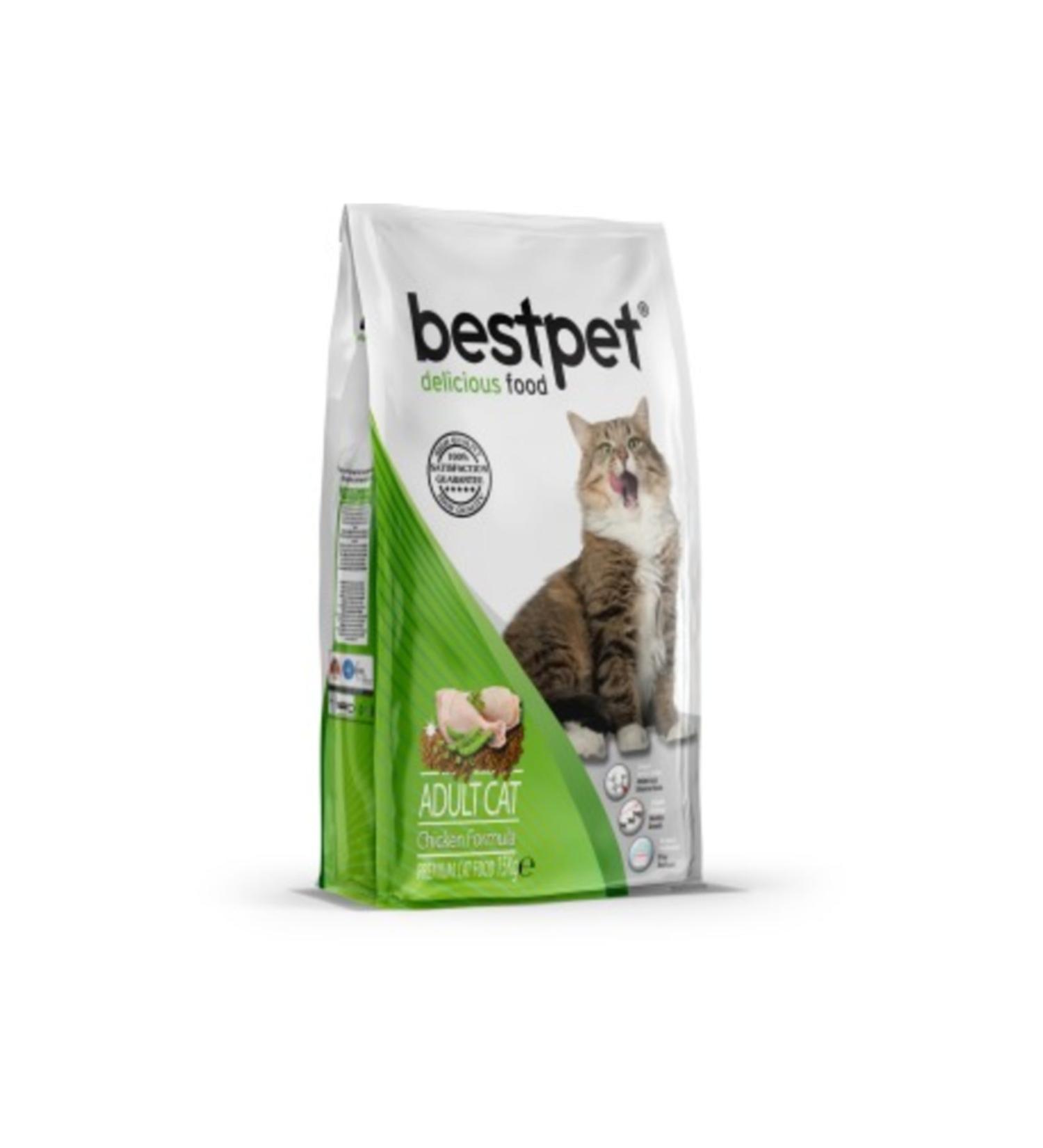 Bestpet Chicken Chicken Rice Adult Cat Food 1 Kg X 3 Pieces