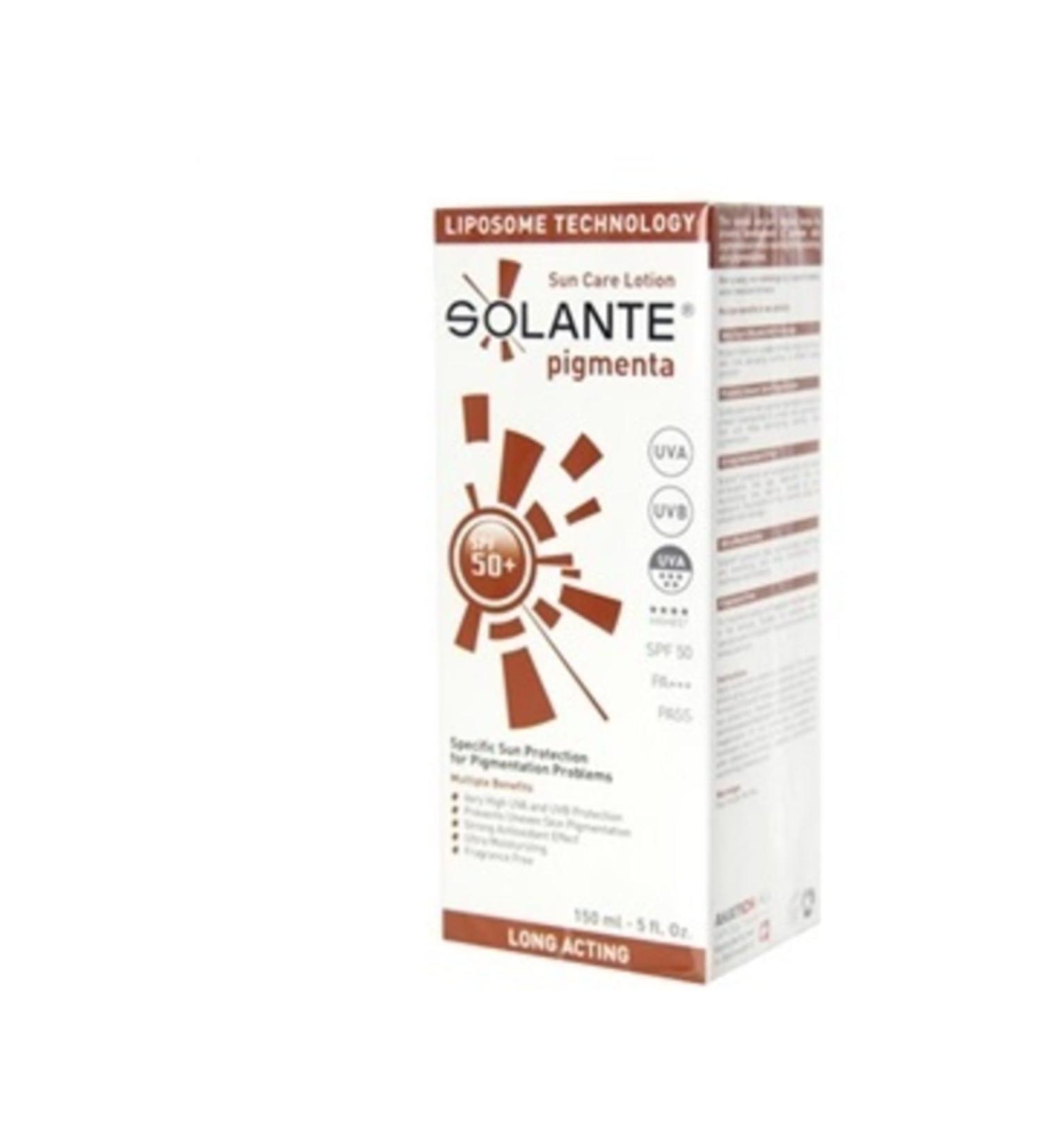 Solante Pigmenta Sunscreen Lotion for Spotted Skin - Pigmenta 50+ Sun Care
