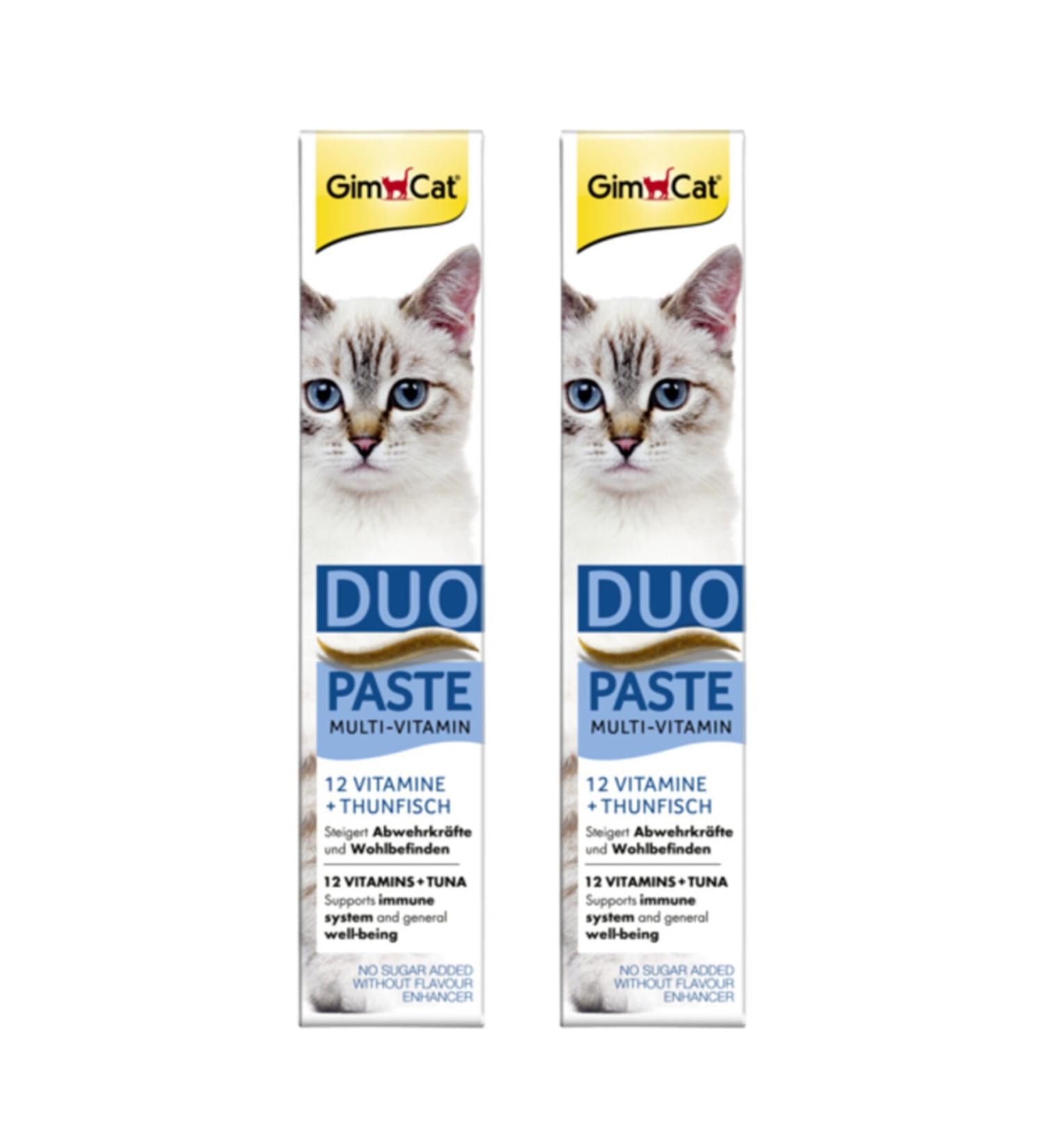 Gimcat Duo Paste Tuna 12 Vitamin Cat Paste 50 Gr X 2 Pieces 100 Gr