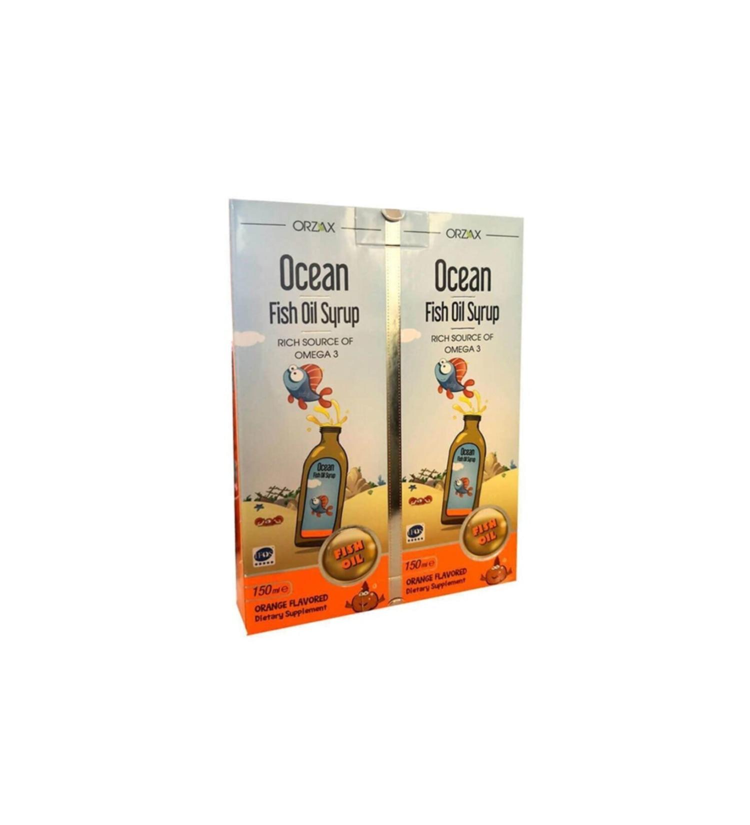 Ocean Orange Flavored Fish Oil Syrup 2*150 ml