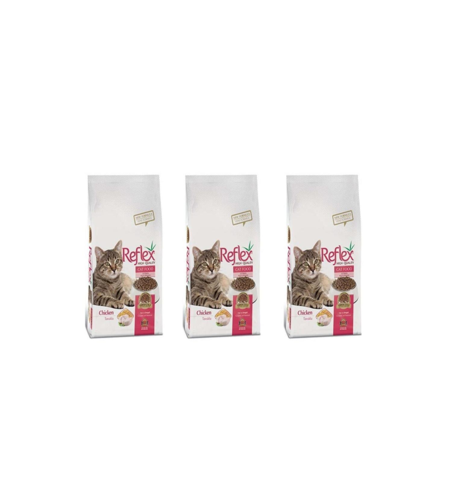 Reflex Chicken Adult Cat Food 3 Kg 3 Pieces