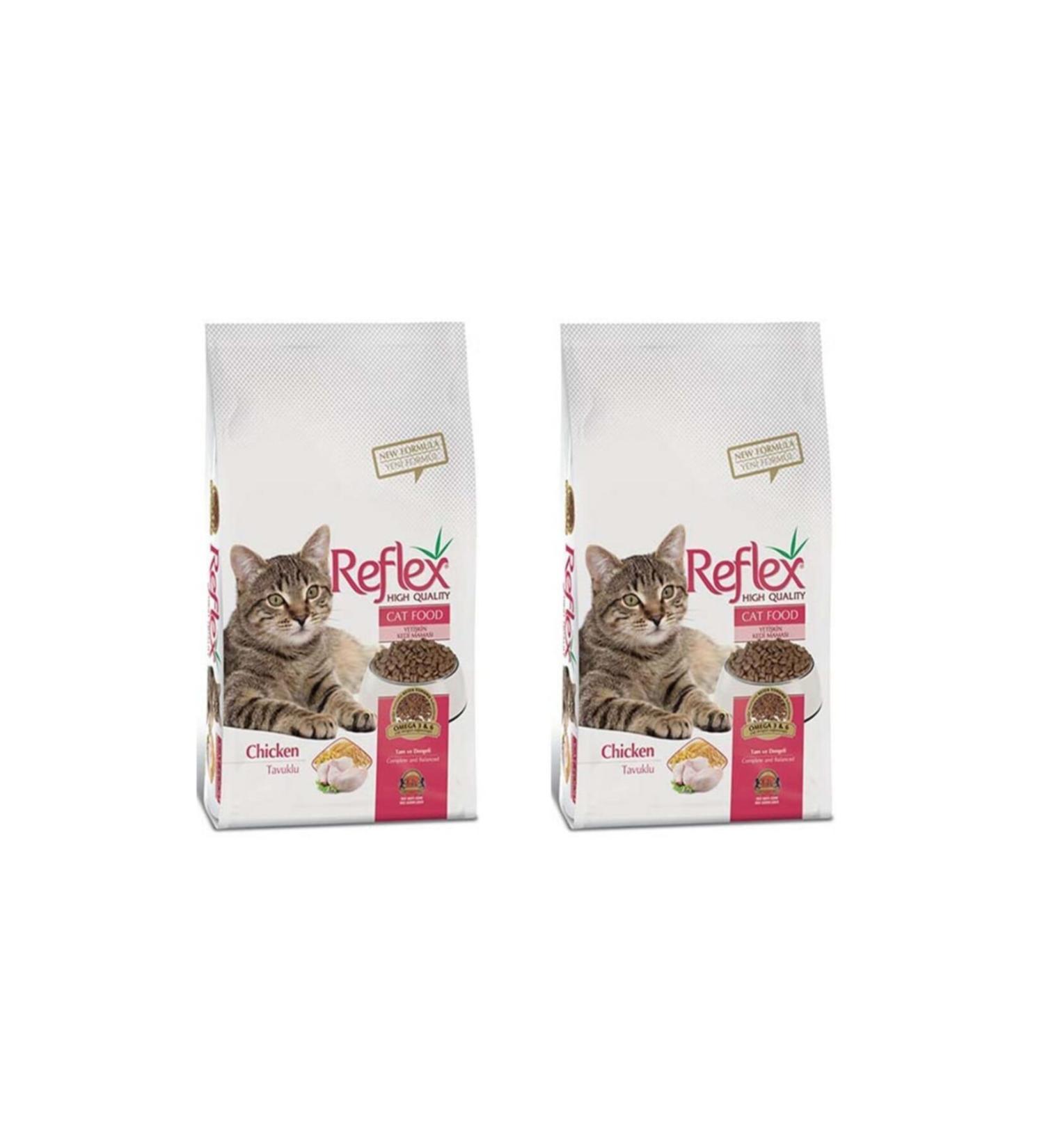 Reflex Chicken Adult Cat Food 3 Kg 2 Pieces