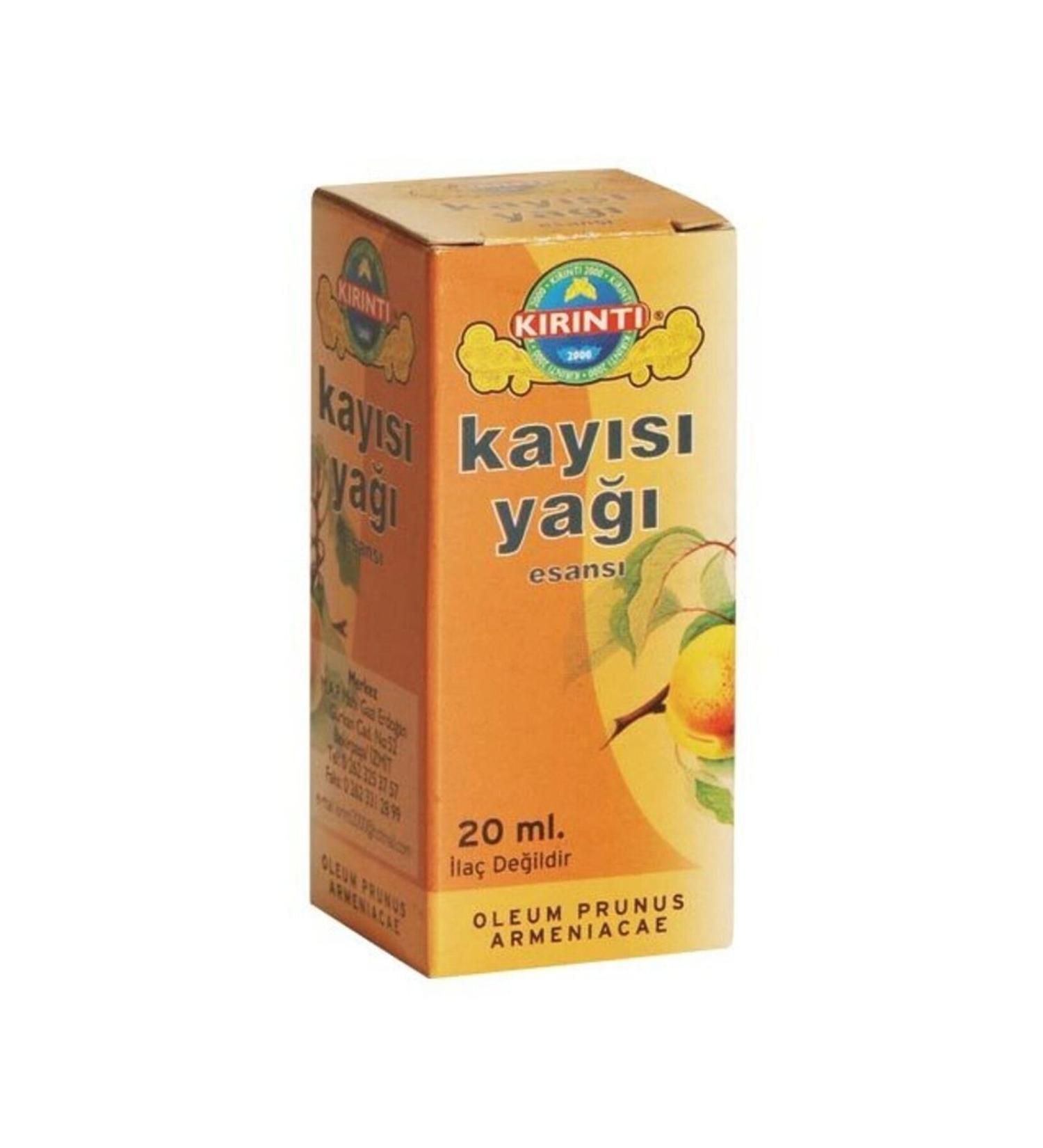 KIRINTI 2000 Apricot Oil Essence 20 ml 2 Pieces
