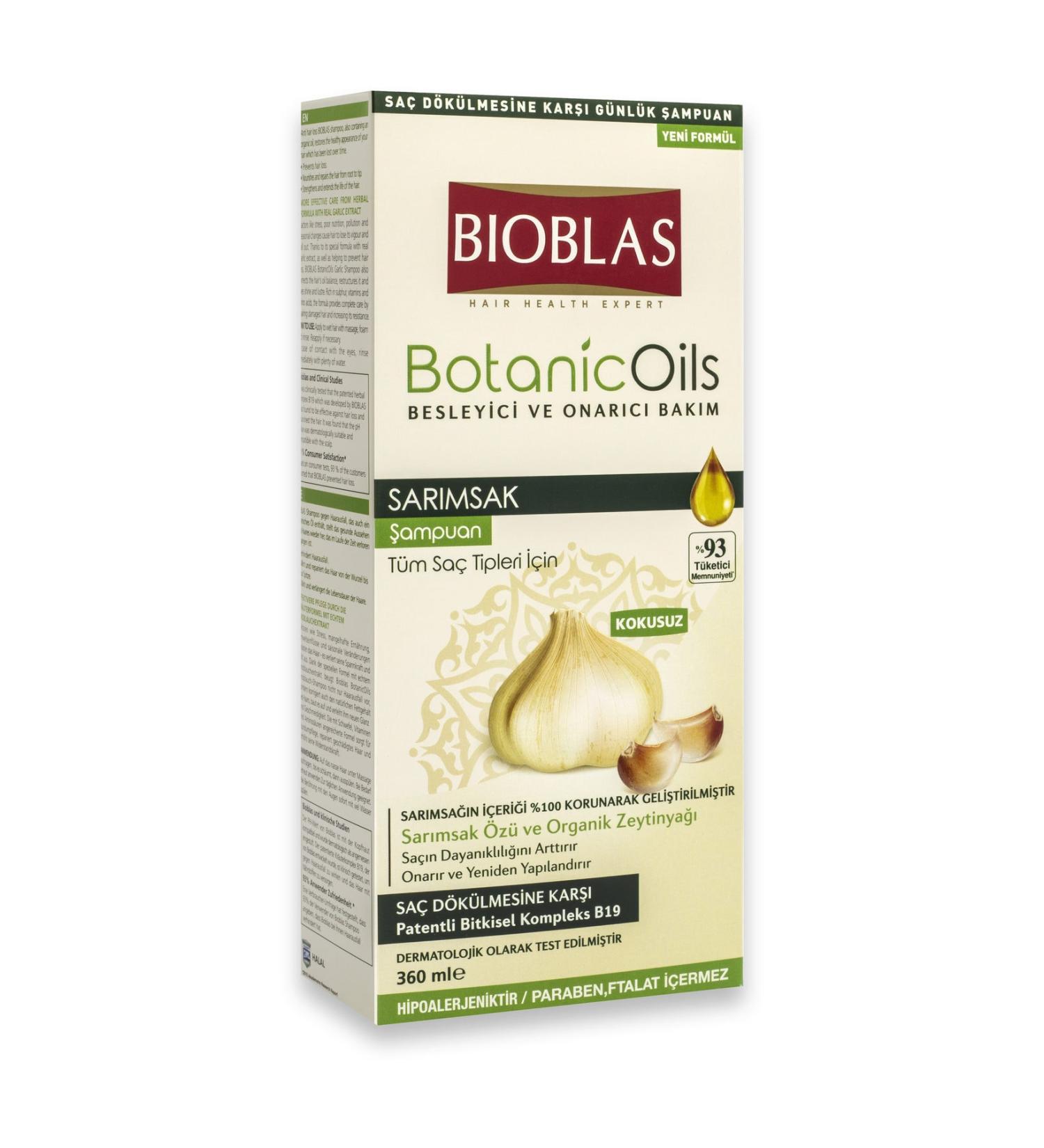 Bioblas Garlic Shampoo for All Hair Types 360 Ml