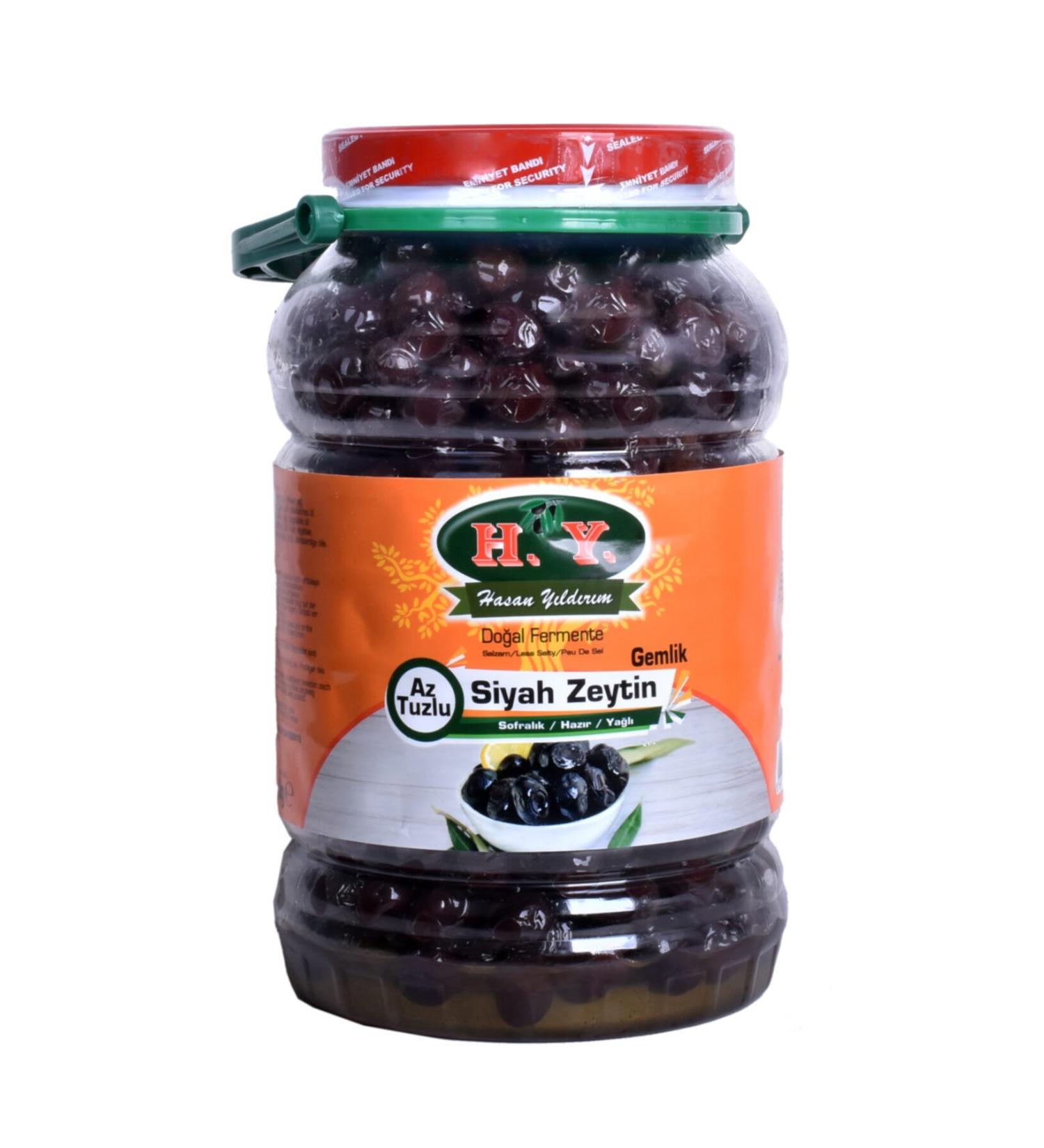 Hakan Y ld r m Less Salty Hy Olive 321-380 1.800 gr Glass Pet