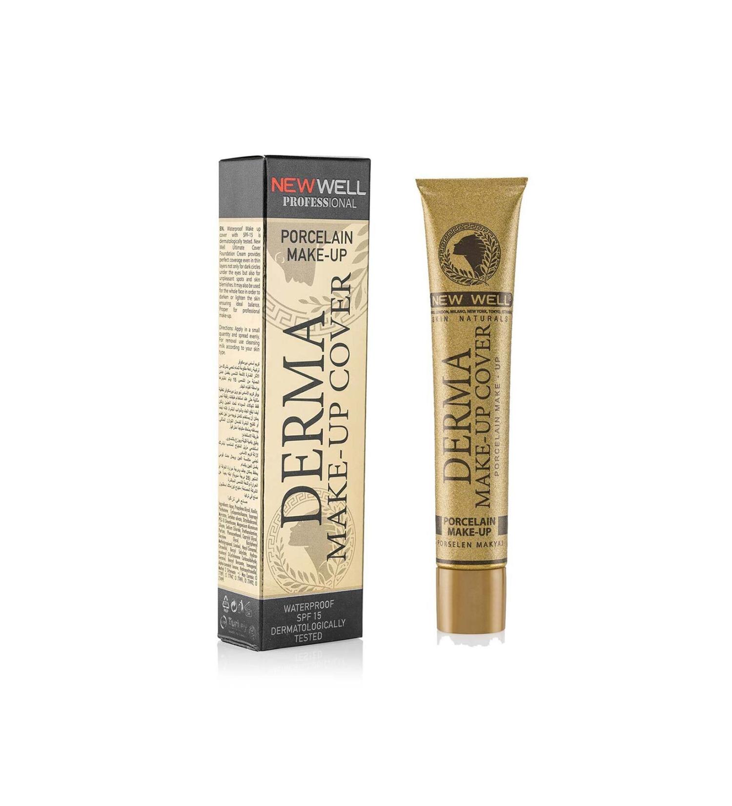 New Well Derma Make-up Cover Foundation - Gold-concealer Foundation 30 Ml