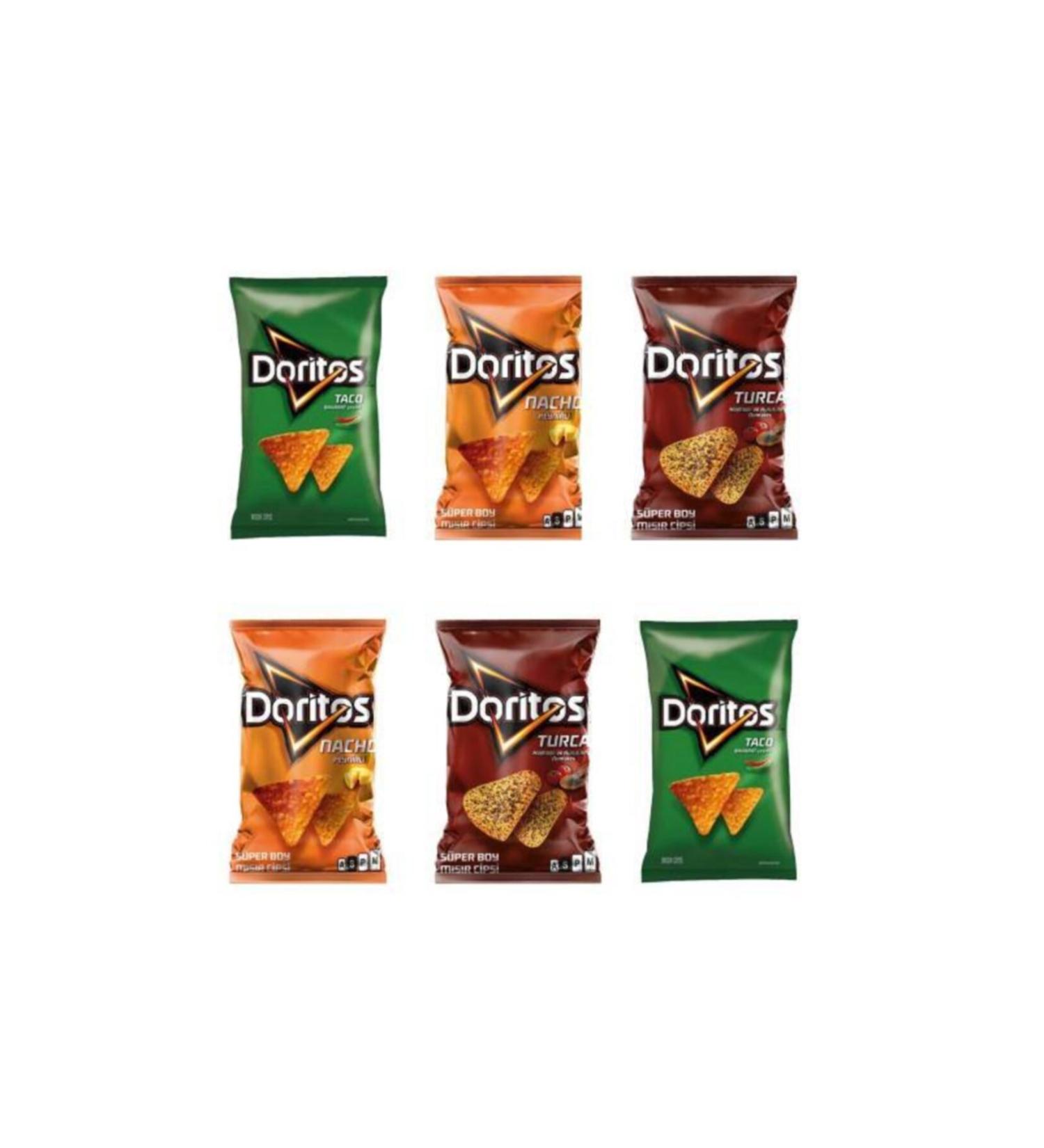 Doritos Taco-nacho-turco Mixed Package Corn Chips 103 gr X 6 Pcs