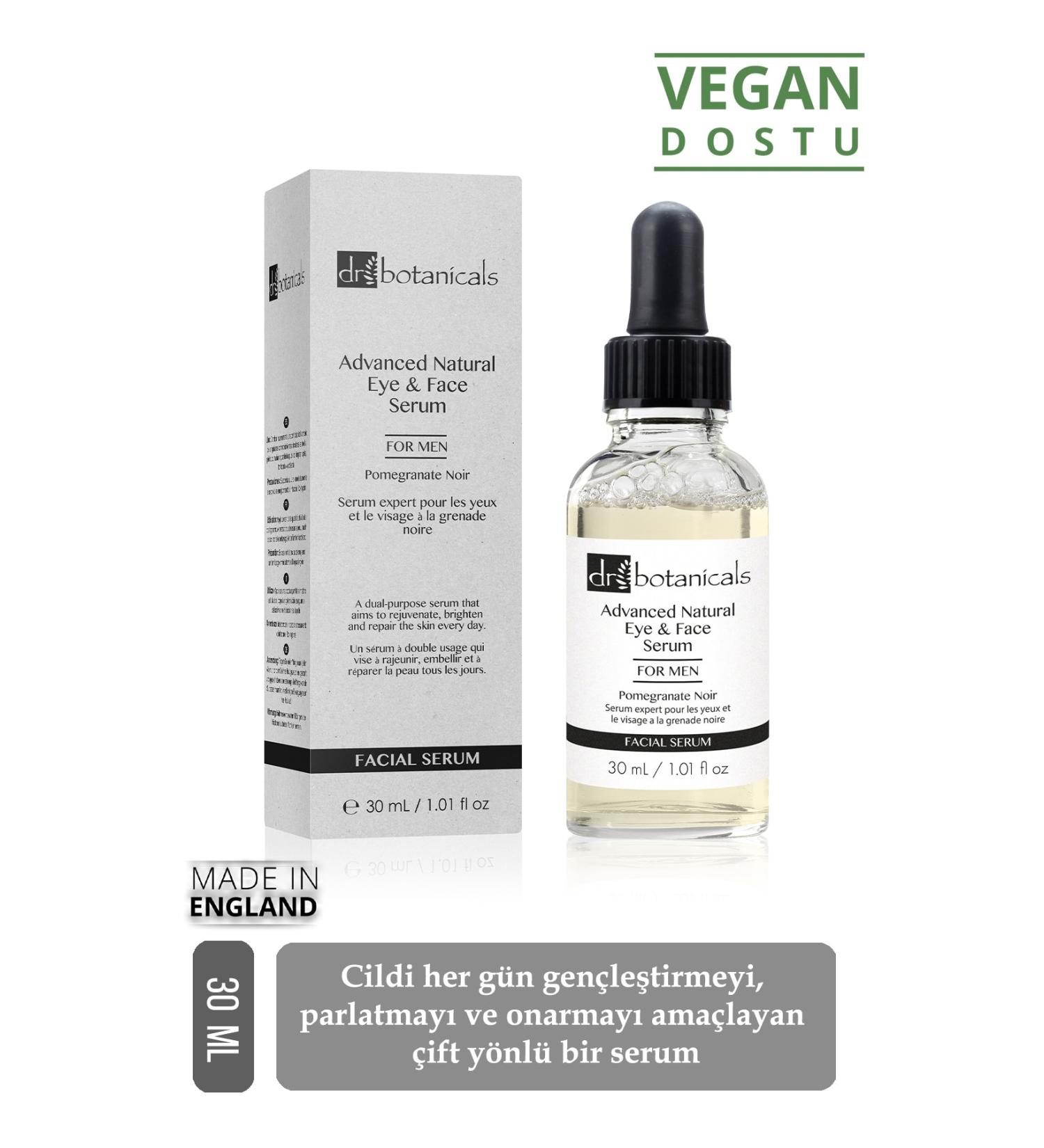 Dr. Botanicals Intensive Pomegranate Natural Eye and Face Serum for Men 30 ml 642872596757