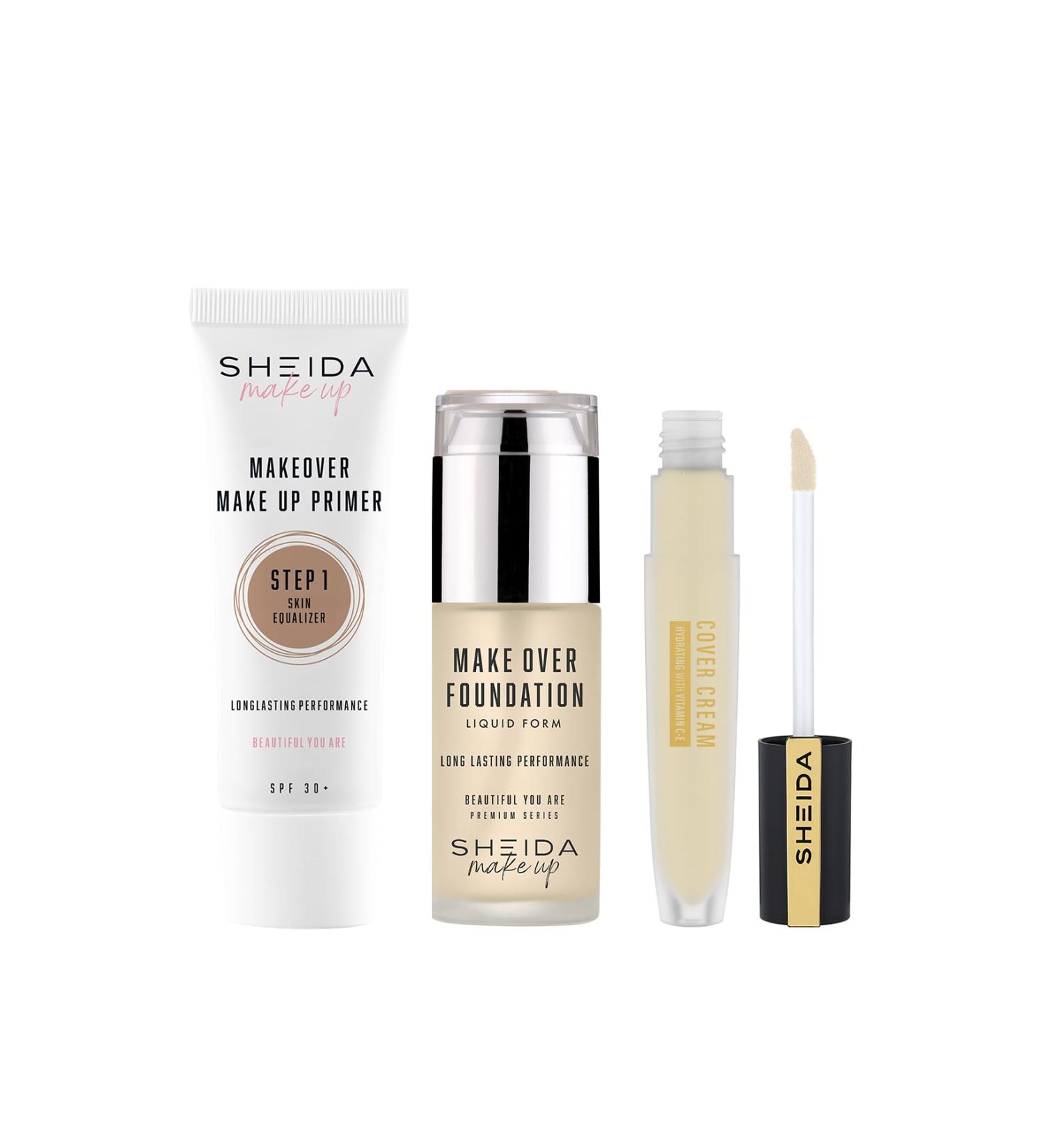 Sheida Lkd Fnd 10 + Cover Crm 51 + Makeup Base