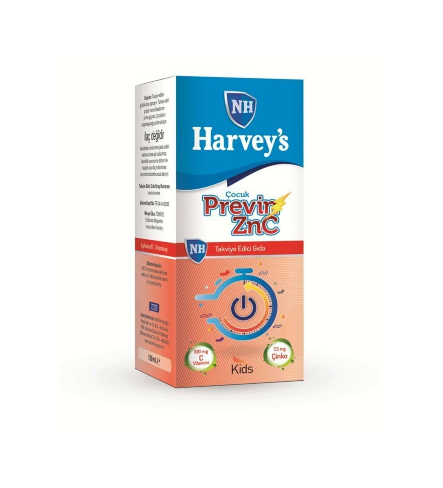 Nurse Harvey's Previn Zinc Syrup 150 Ml