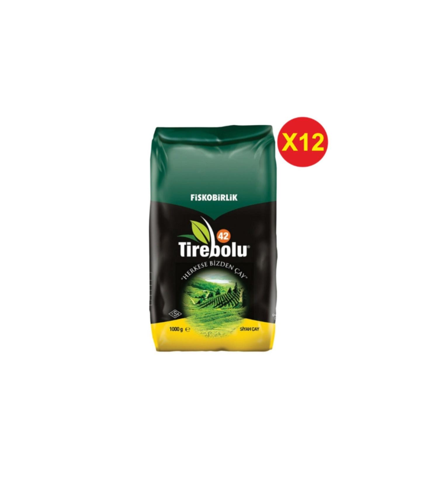Tirebolu 42 Black Loose Tea 1000 Gr X 12 Pieces 1 Box