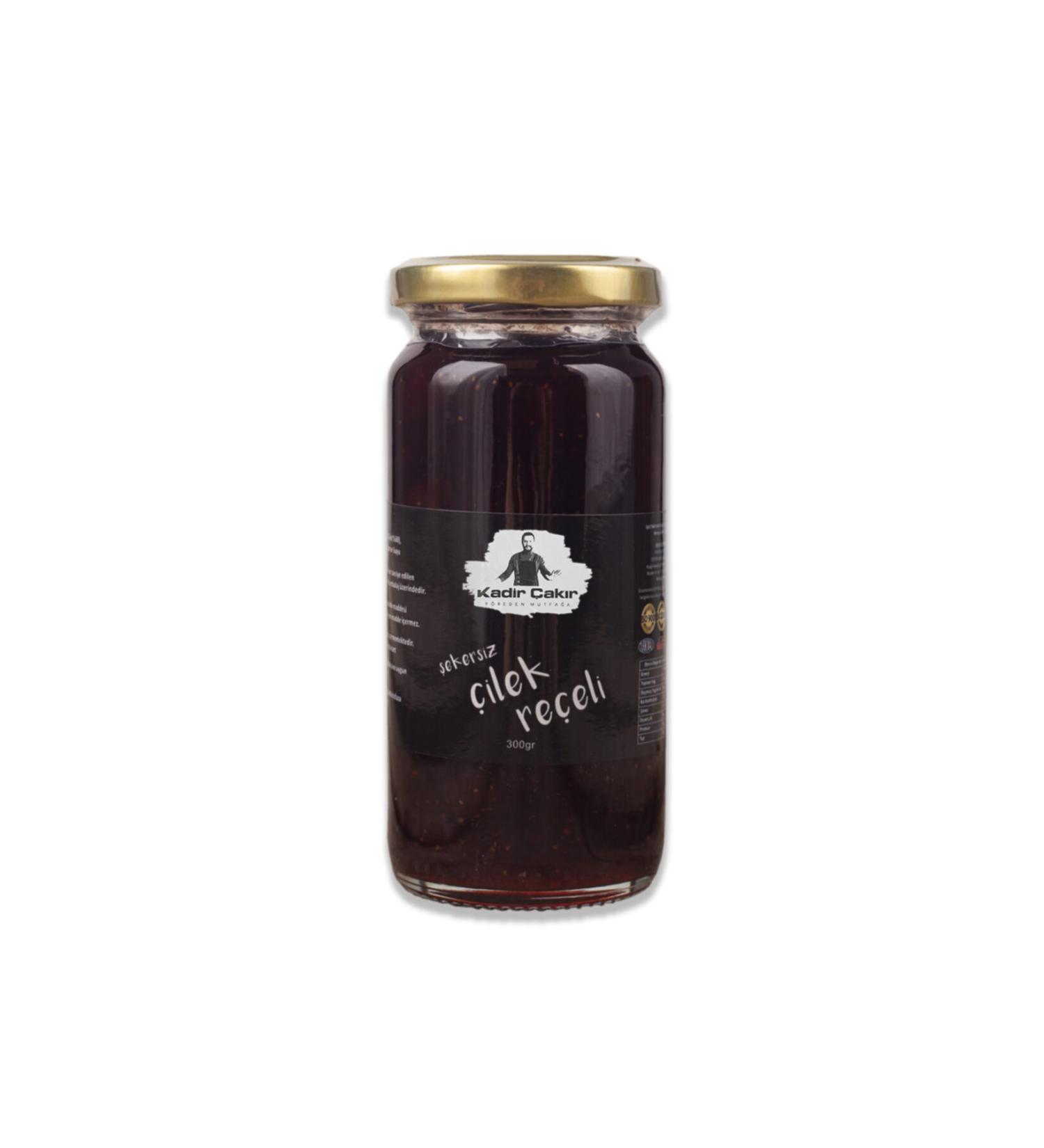 Kadir ak r Sugar-free Strawberry Jam from the Region to the Kitchen (300 Gr.)