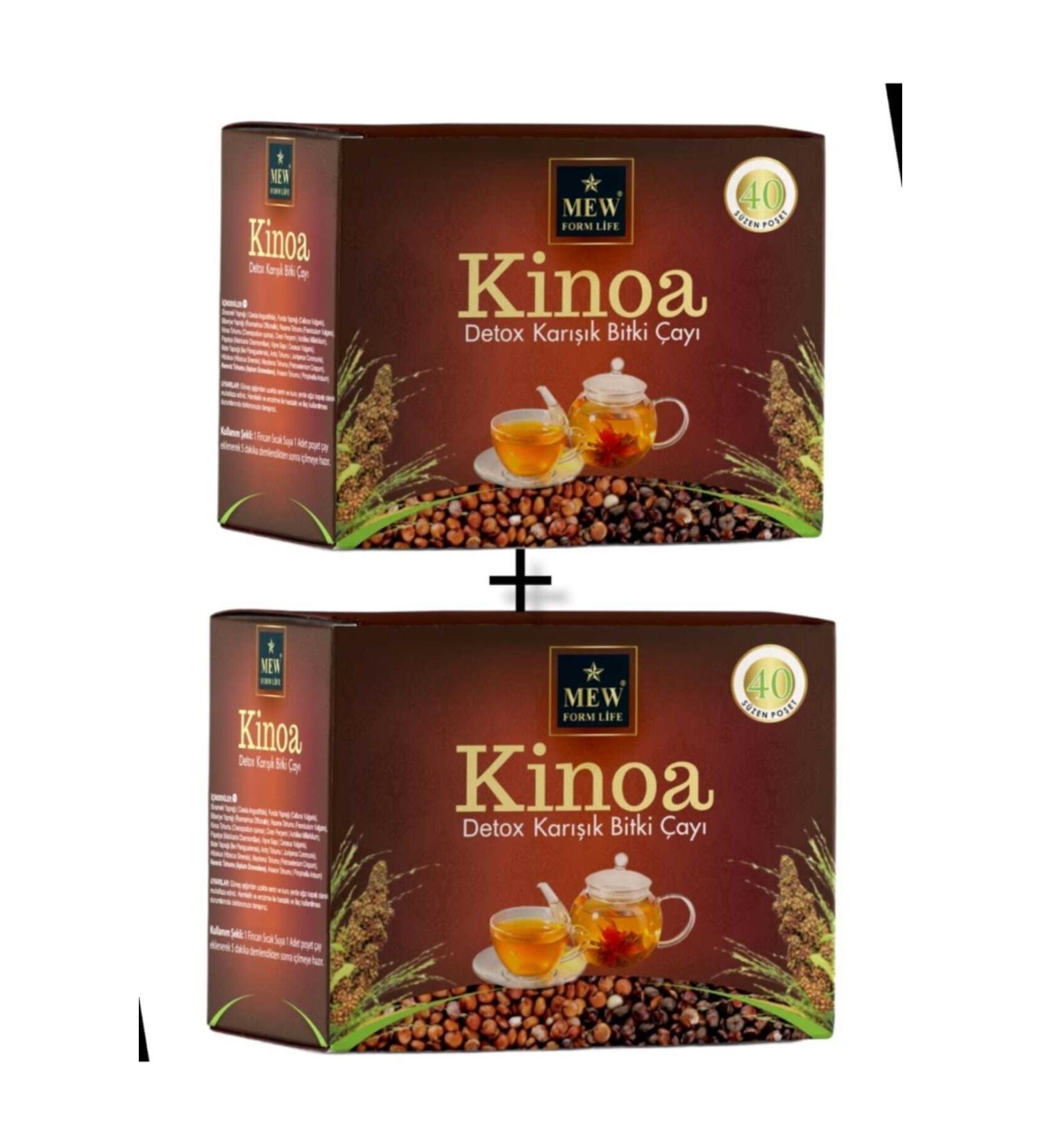 MEW QUINOA TEA Herbal Detox Form Tea Set of 2