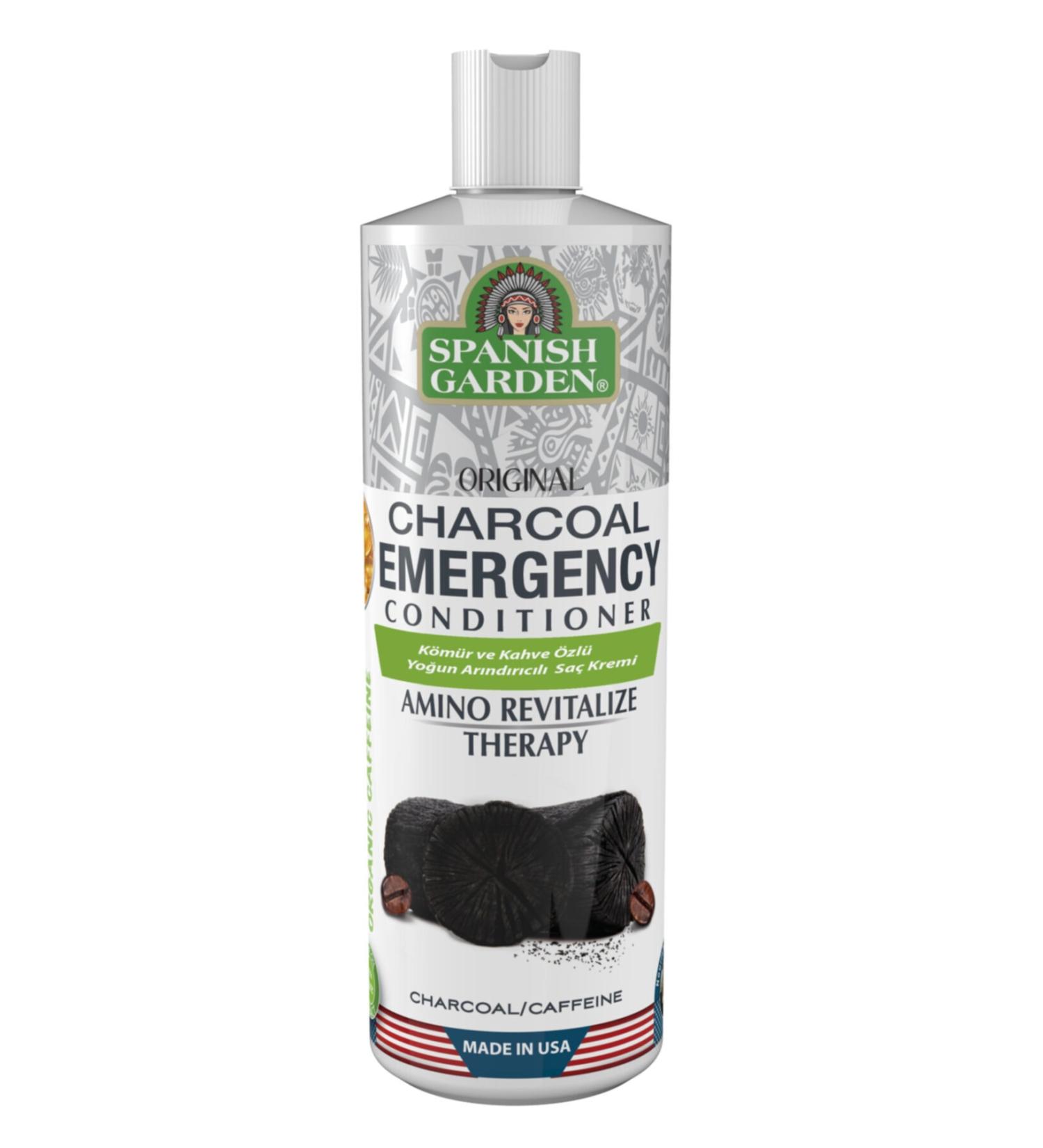 Spanish Garden Organic Charcoal and Coffee Extract Intensive Purifying Conditioner 450 ml