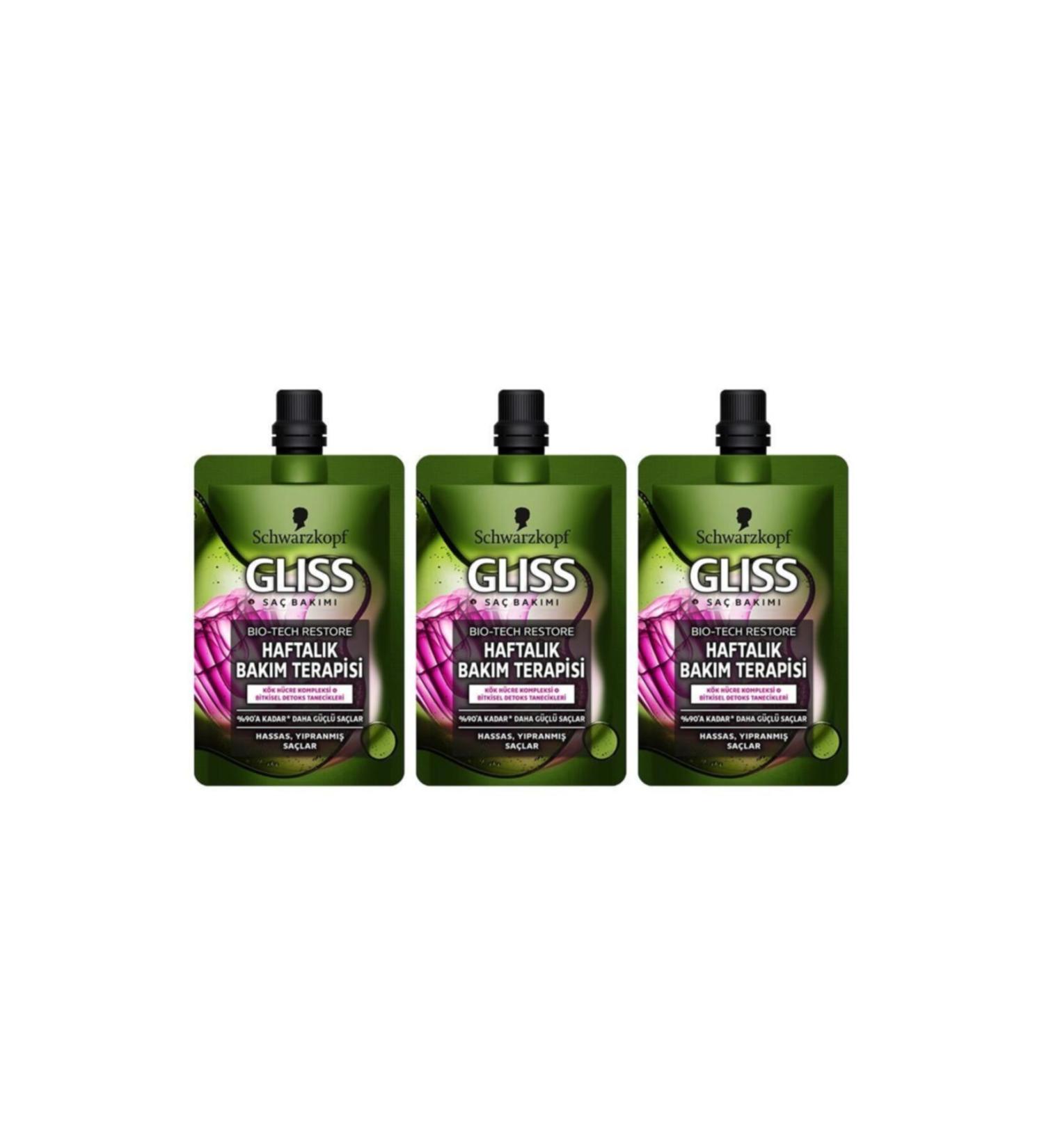 Gliss Bio-tech Weekly Care Therapy 50 Ml X 3 Pieces