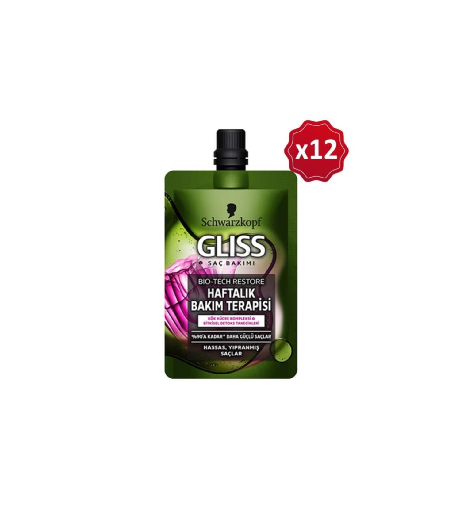 Gliss Bio-tech Weekly Care Therapy 50 Ml X 12 Pieces