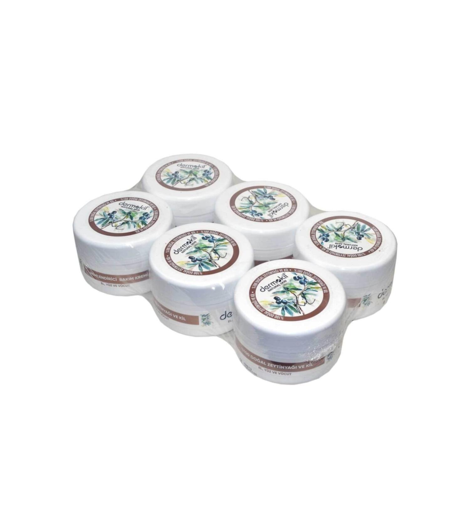 Dermokil 300ml Hand-face-body Cream with Olive Oil 6 Pieces