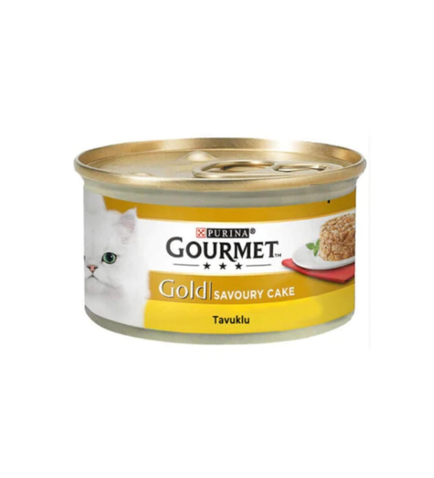 Gourmet Gold Savoury Cake Chicken Canned Adult Cat Food 6 X 85 G