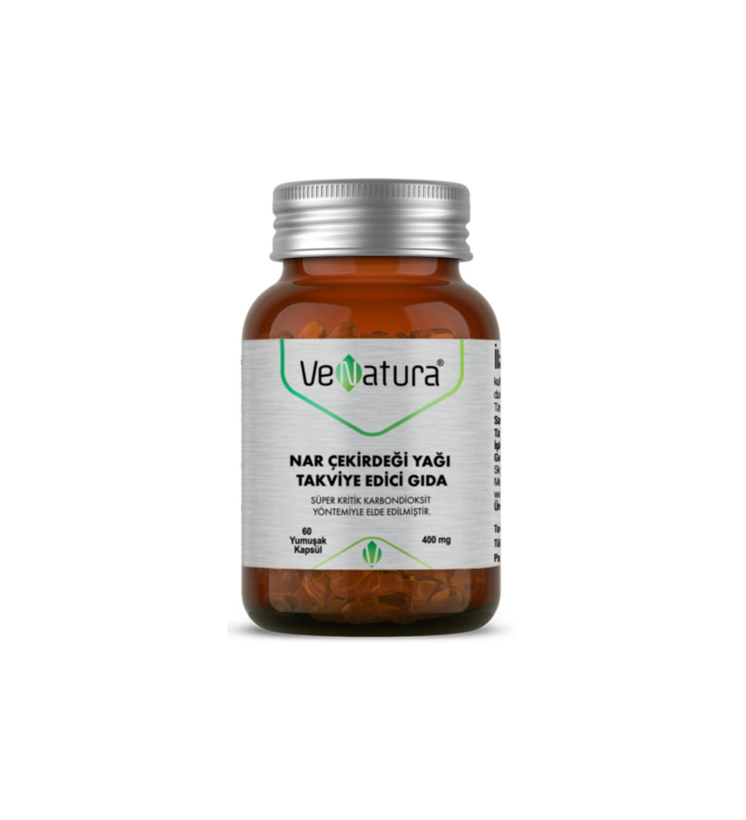 Venatura Pomegranate Seed Oil Supplementary Food 60 Softgels