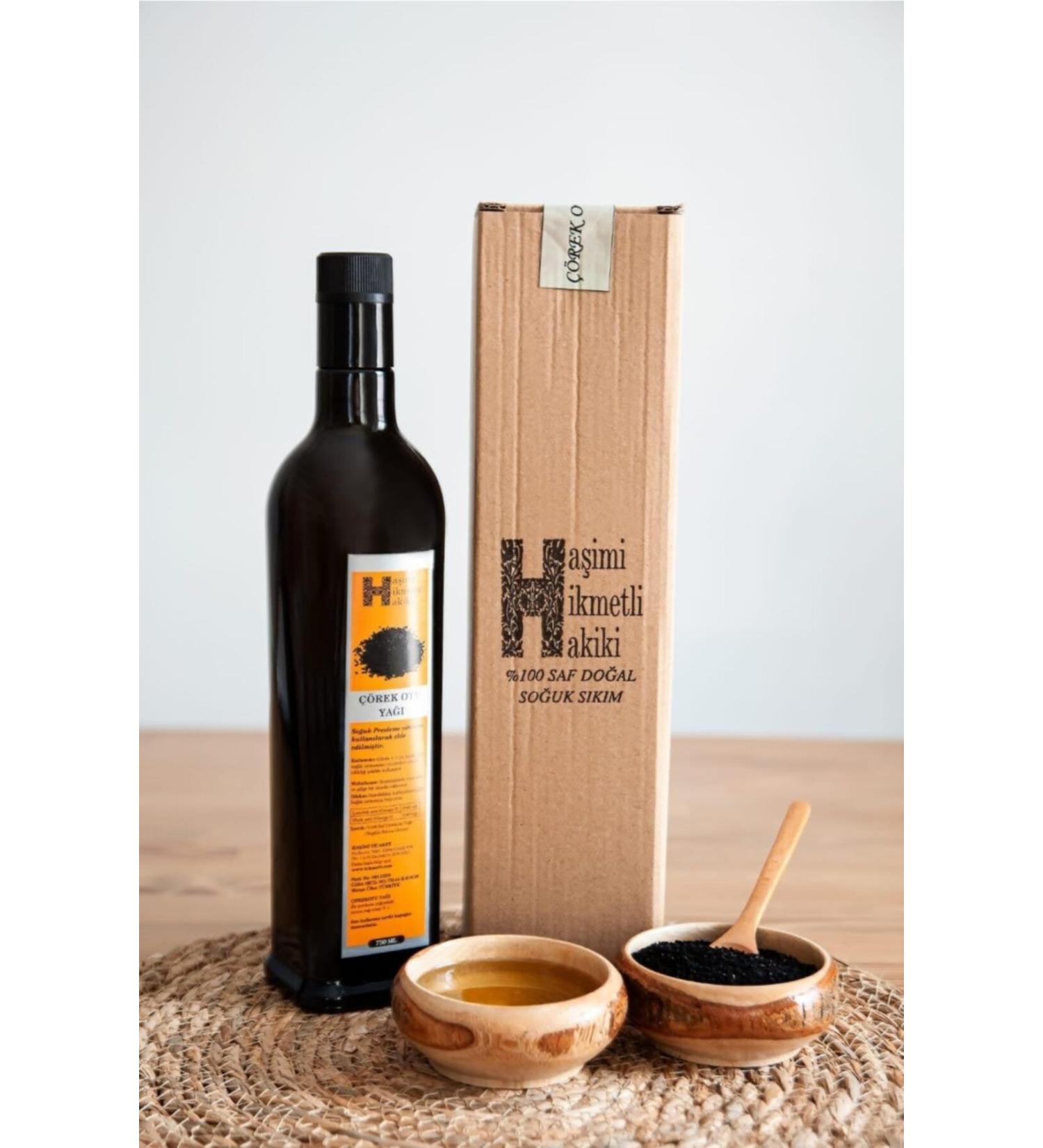 Hashemi Hikmetli Black Cumin Seed Oil Without Additives 750 Ml