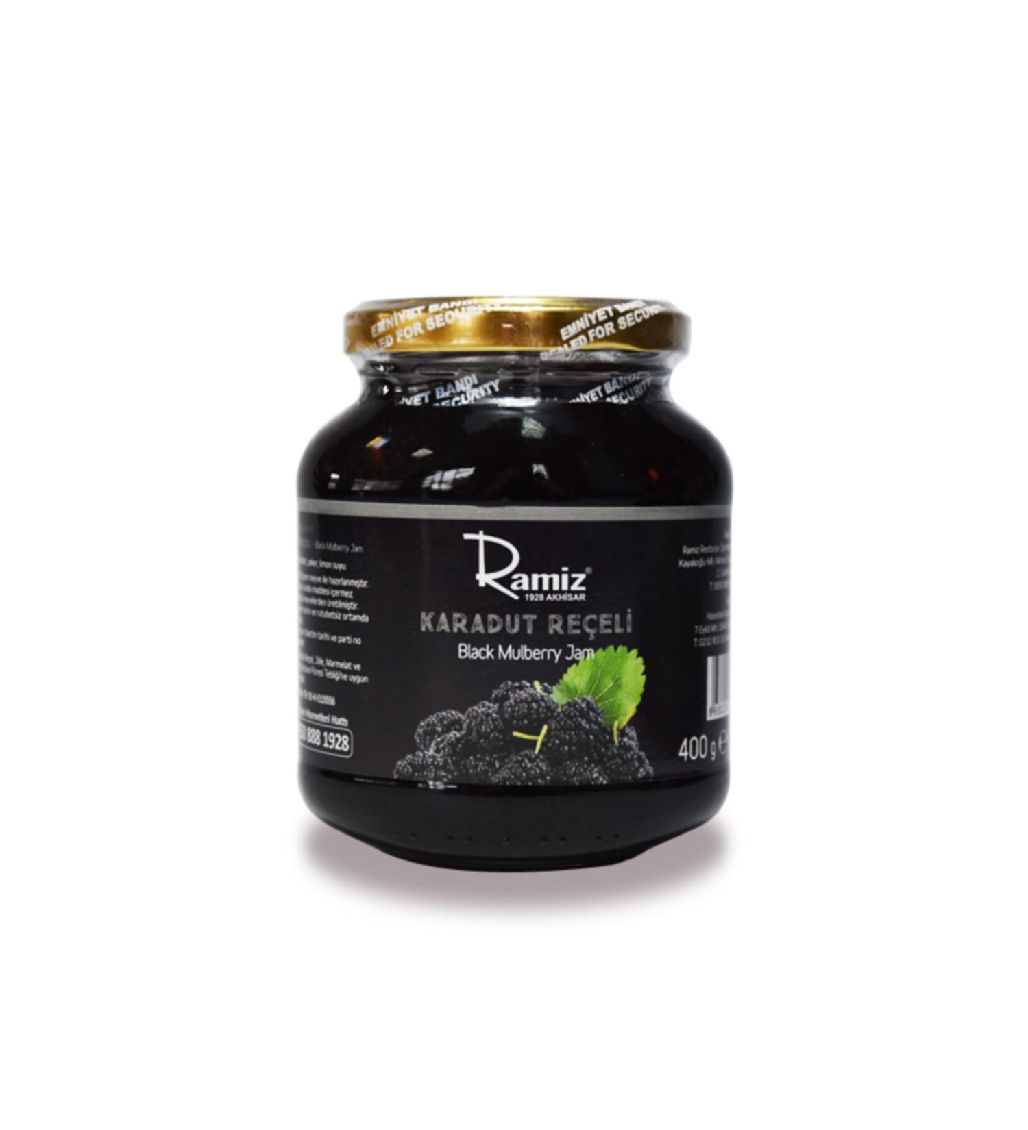 Ramiz Natural Additive-Free Black Mulberry Jam 380 Gr.