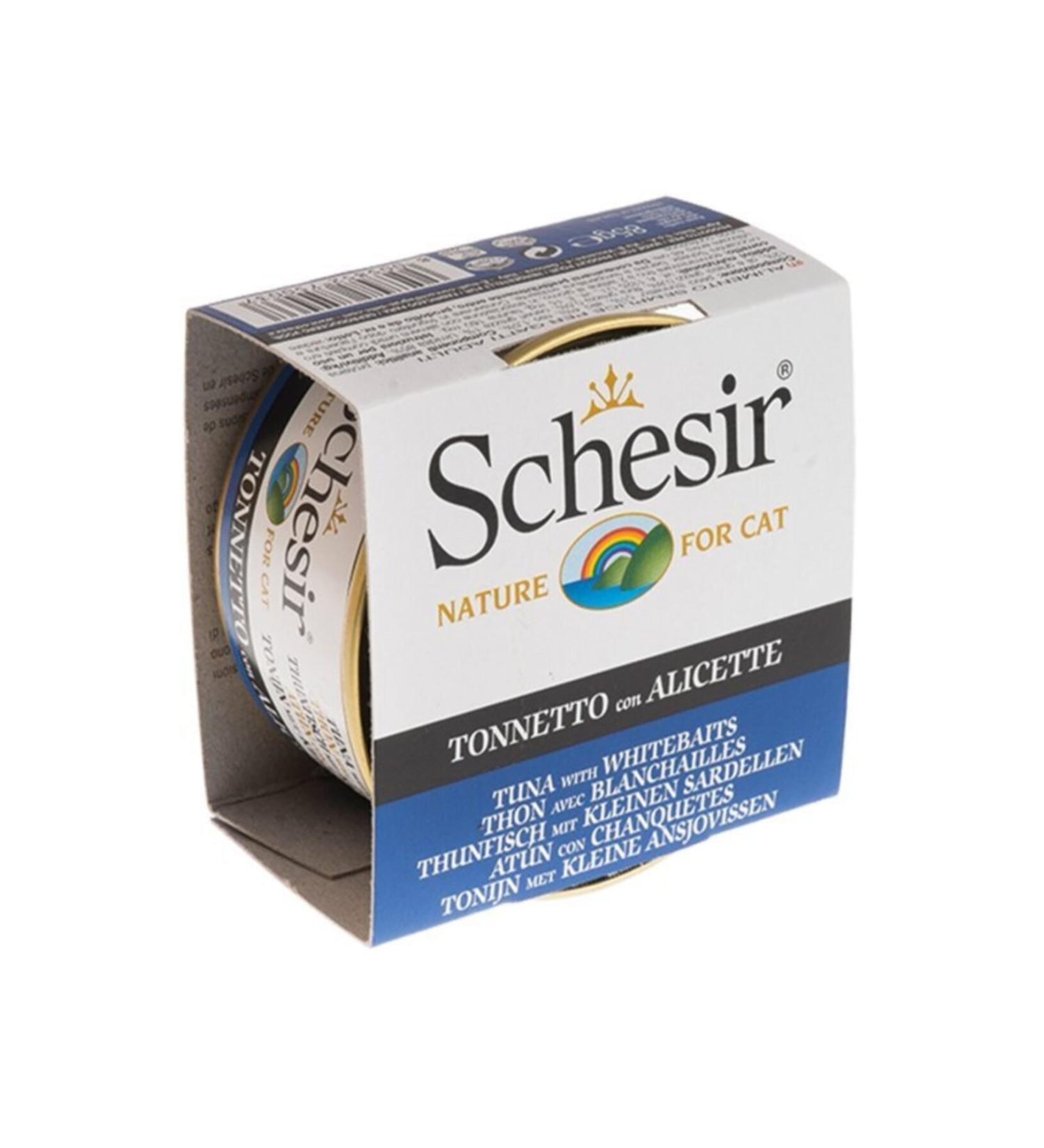 Schesir Tuna and Herring Jelly Cat Canned Food 85 Gr - Farmapets