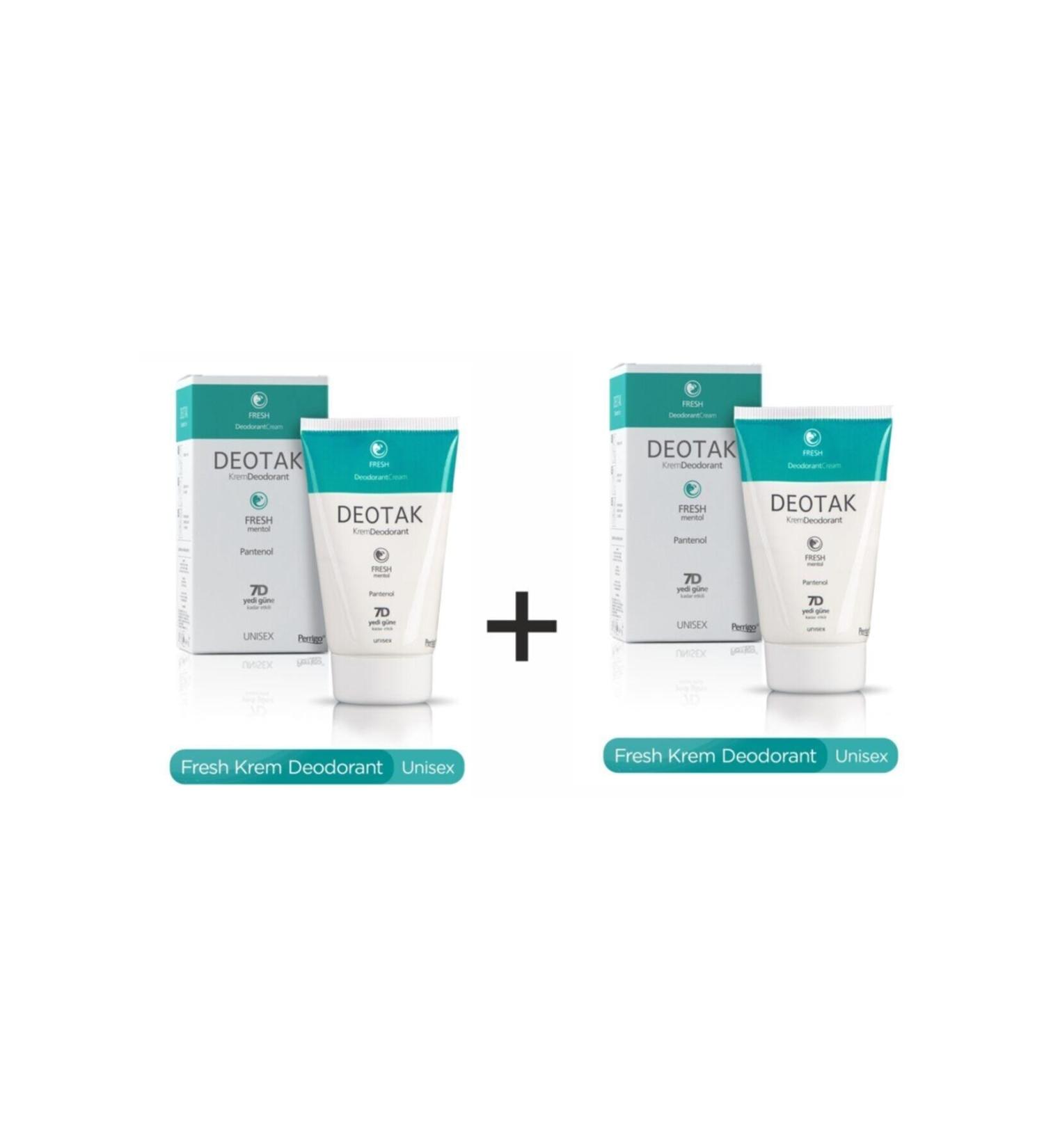 Deotak Fresh Cream Deodorant 35 ml 2 Pieces