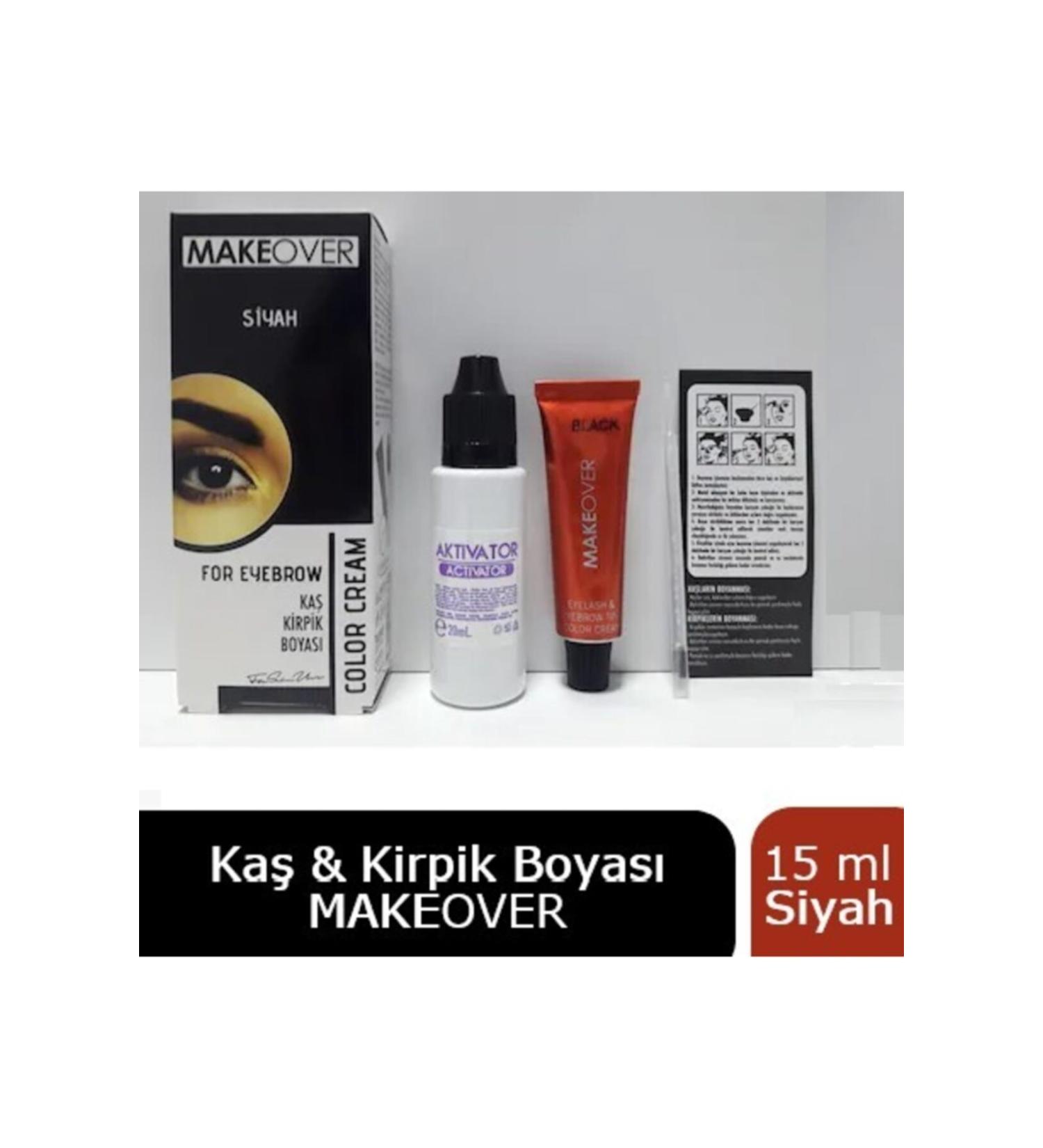 Makeover New Well Eyebrow Eyelash Dye Black 15 ml