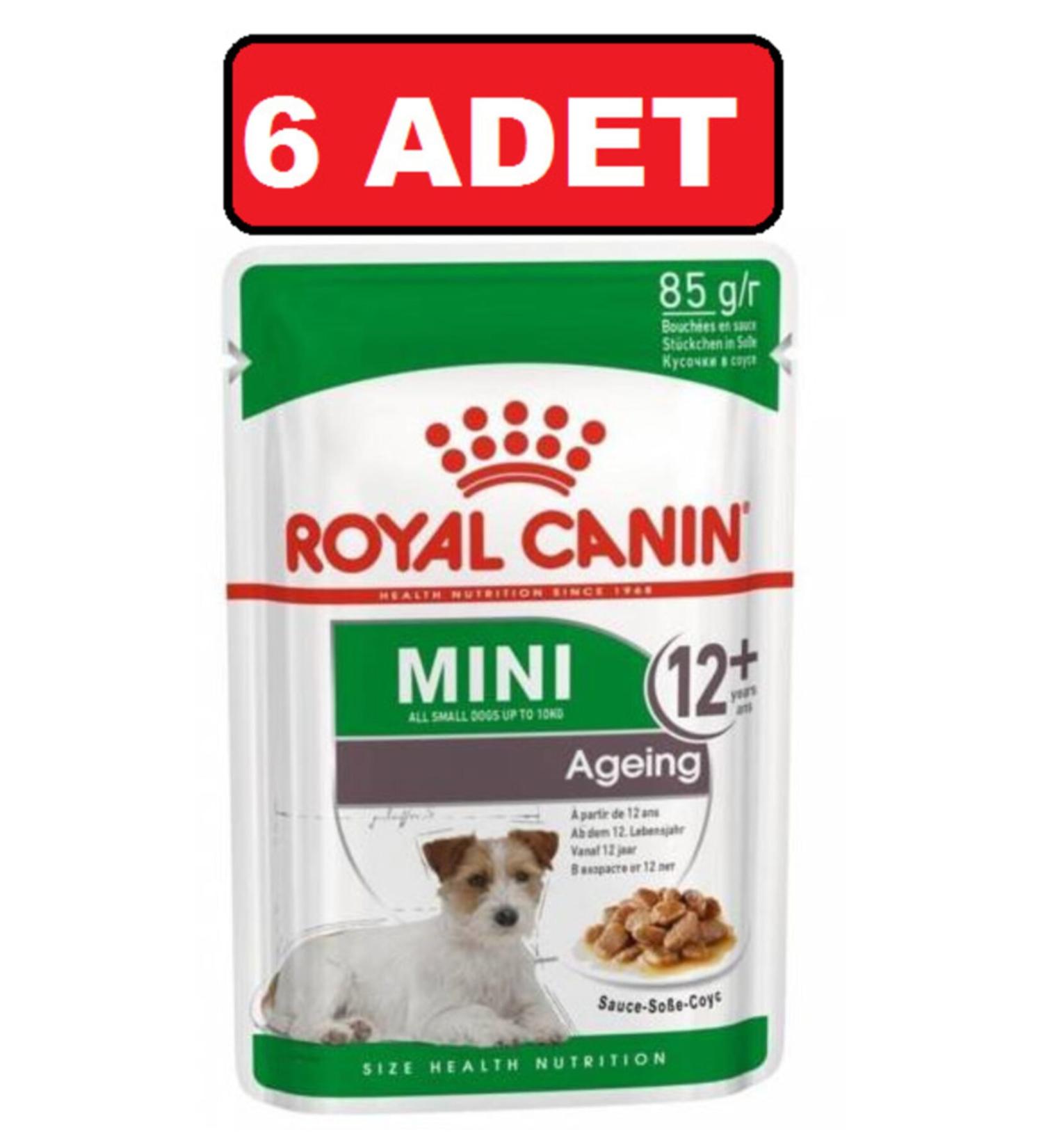 Royal Canin Royal Canin Mini Ageing 12+ Small Breed Dog Canned Wet Food for 12 Years Old and Above 85 Gr 6 Pieces