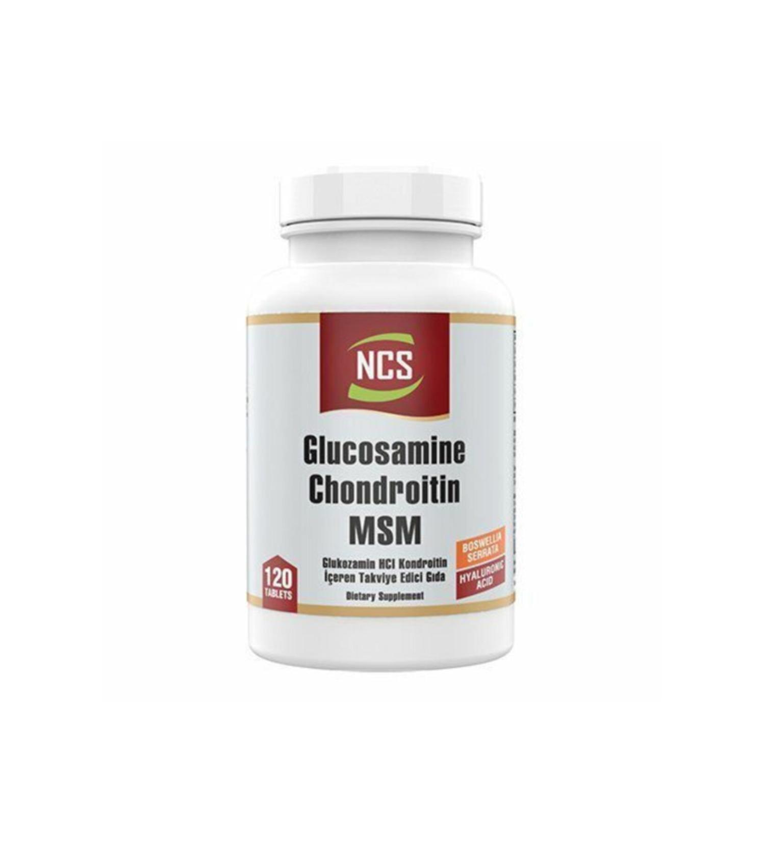 Ncs Glucosamine Chondroitin Msm Hyaluronic Acid 120 Tablets