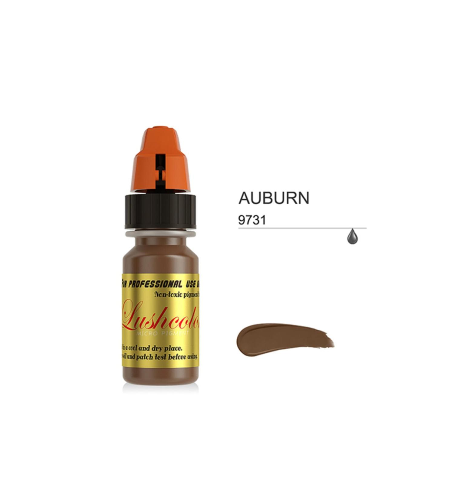 Lushcolor Auburn Permanent Makeup Dye Auburn High Pigment Permanent Makeup Dye 8ml