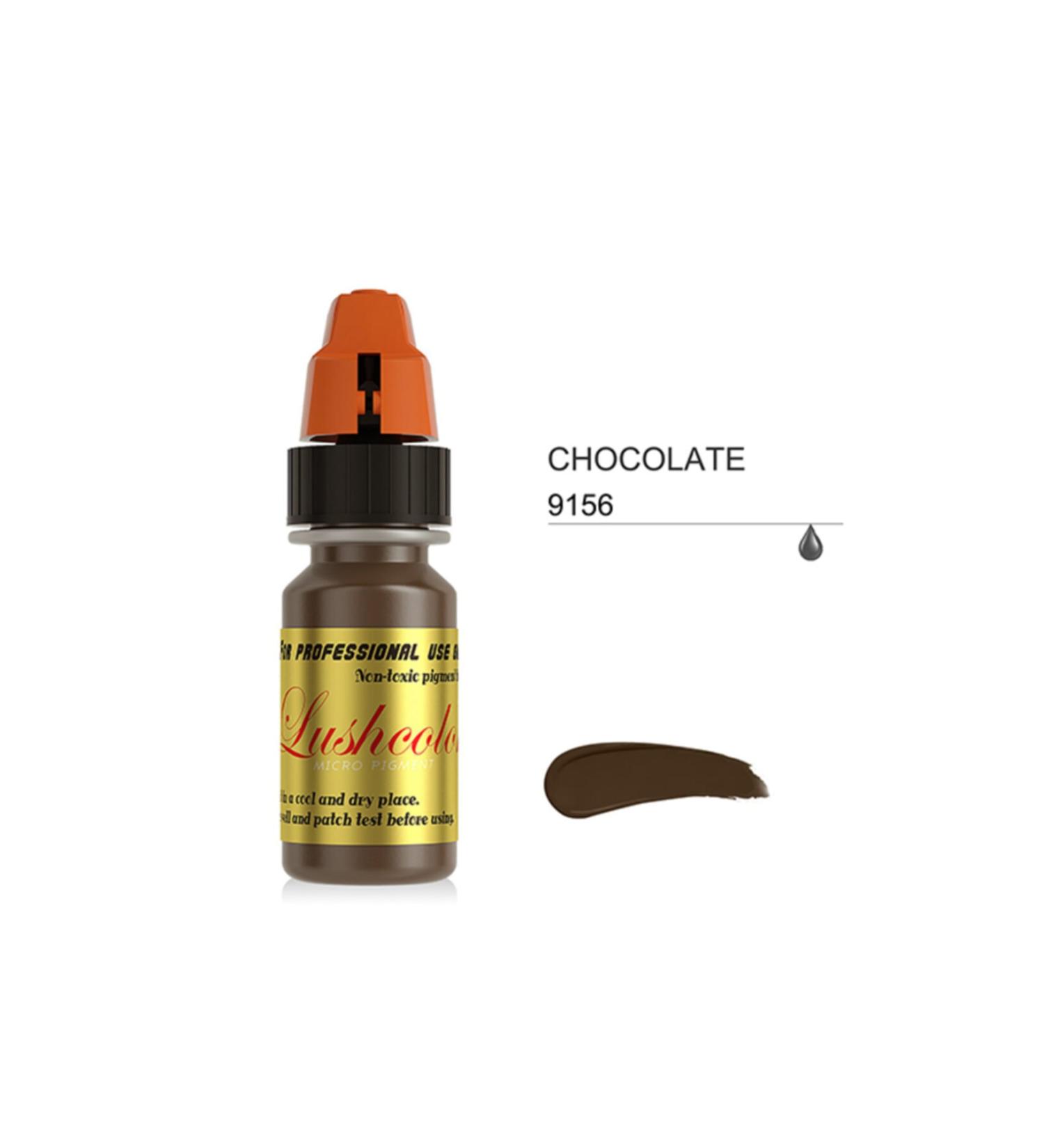 Lushcolor Chocolate Permanent Makeup Dye Chocolate Brown Professional High Pigment Permanent Makeup Dye 8ml