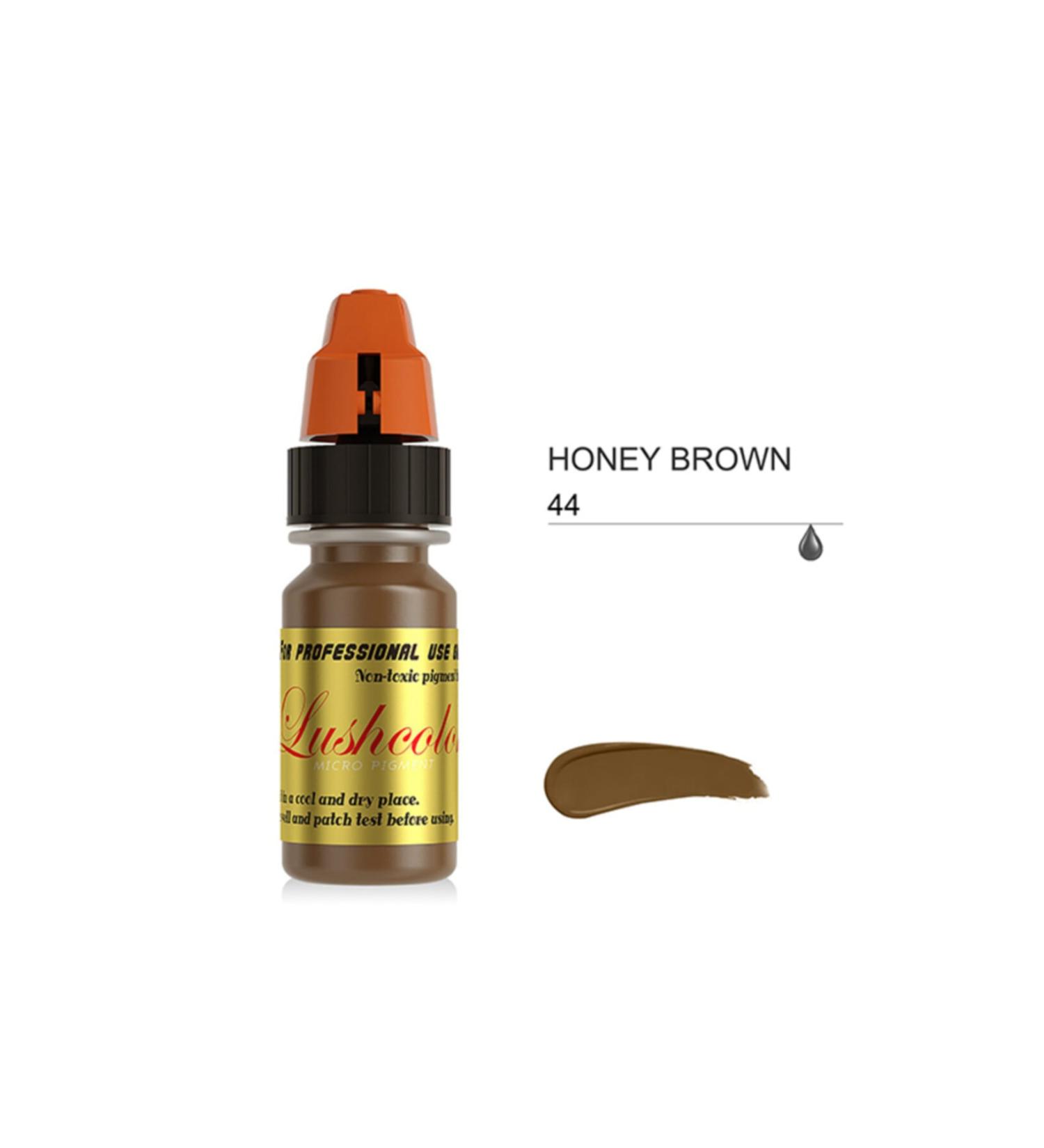 Lushcolor Honey Brown Permanent Makeup Dye Honey Brown Light Brown High Pigment Permanent Makeup Dye 8ml