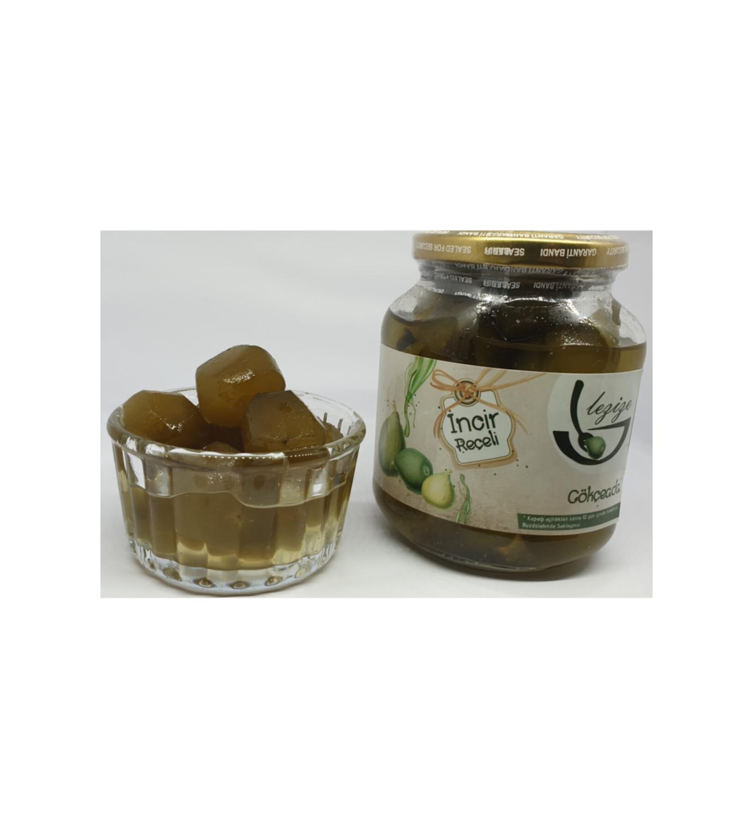 LEZ ZE Green Fig Jam 400 gr (RAW UNPEELLED) From G k eada