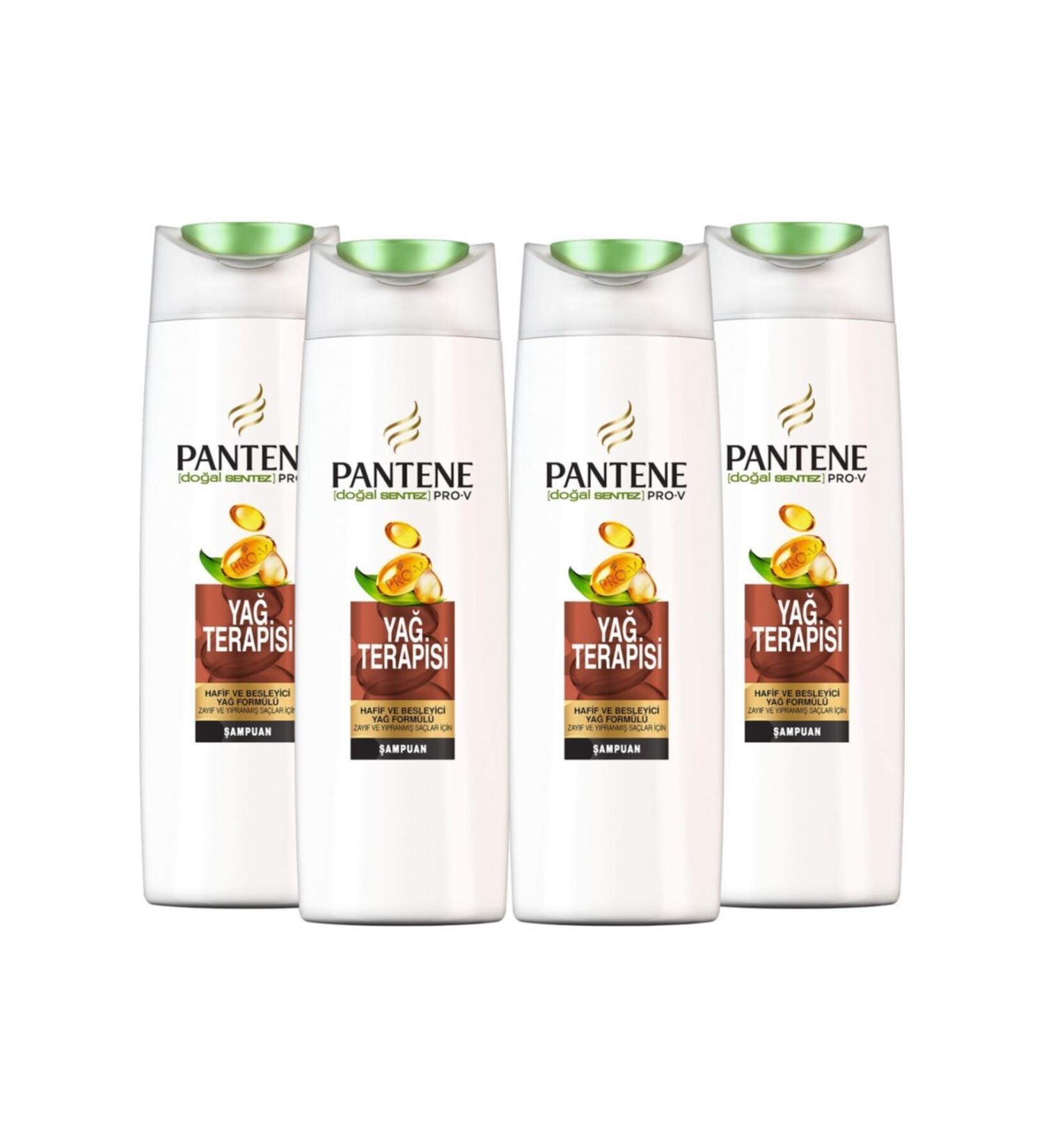 Pantene Shampoo Natural Synthesis Oil Therapy 4 X 500 Ml Set of 4 - Buy Online on GoSupps.com
