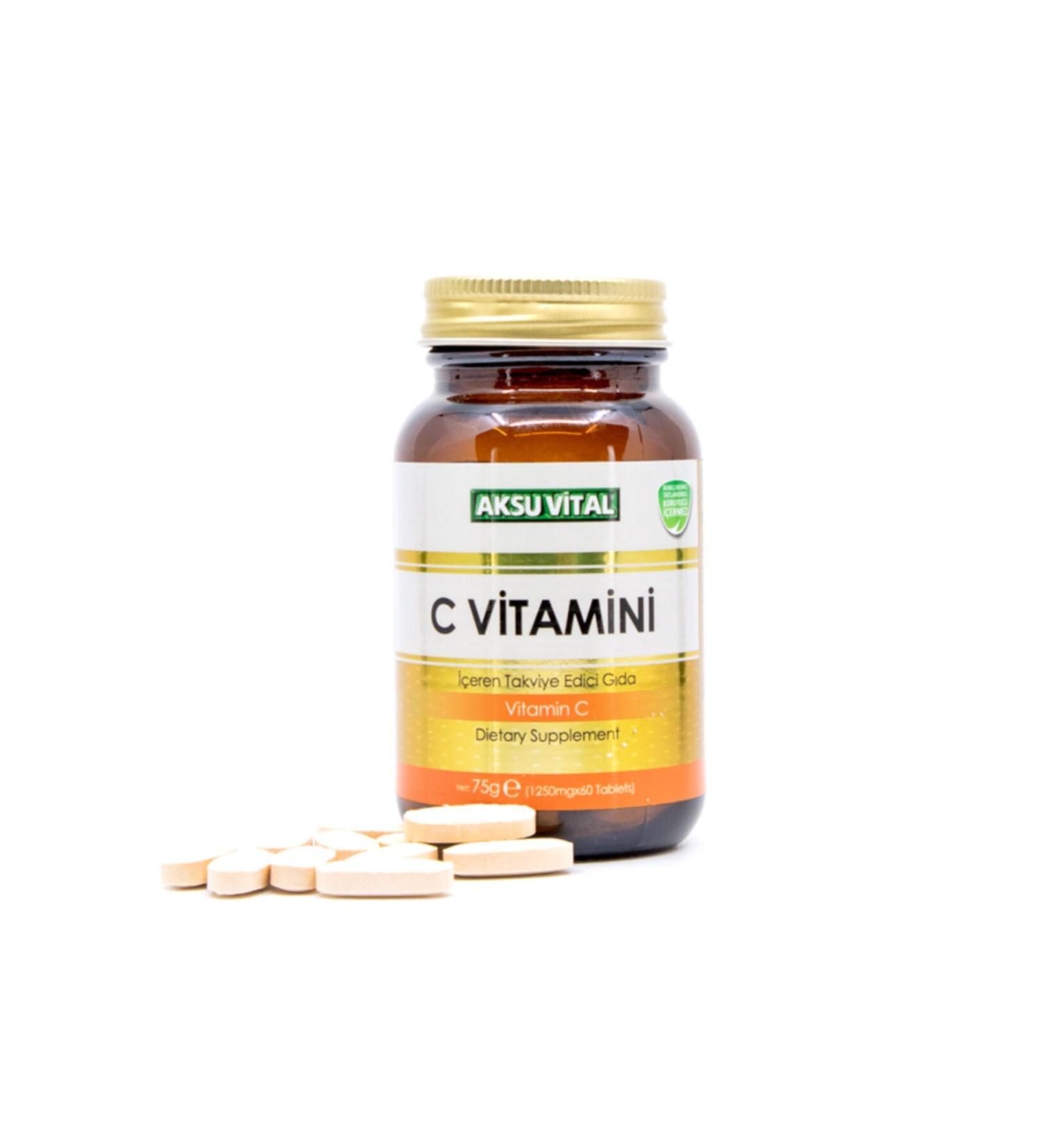 Shiffa Home Vitamin C 60 Tablets 1250 Mg