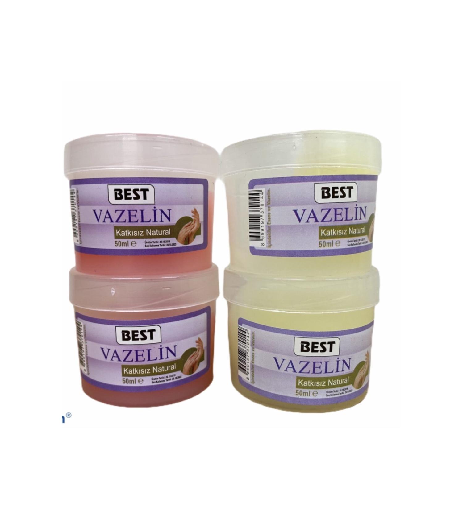 Best Vaseline Pink And White 50 ml x 4 Pcs