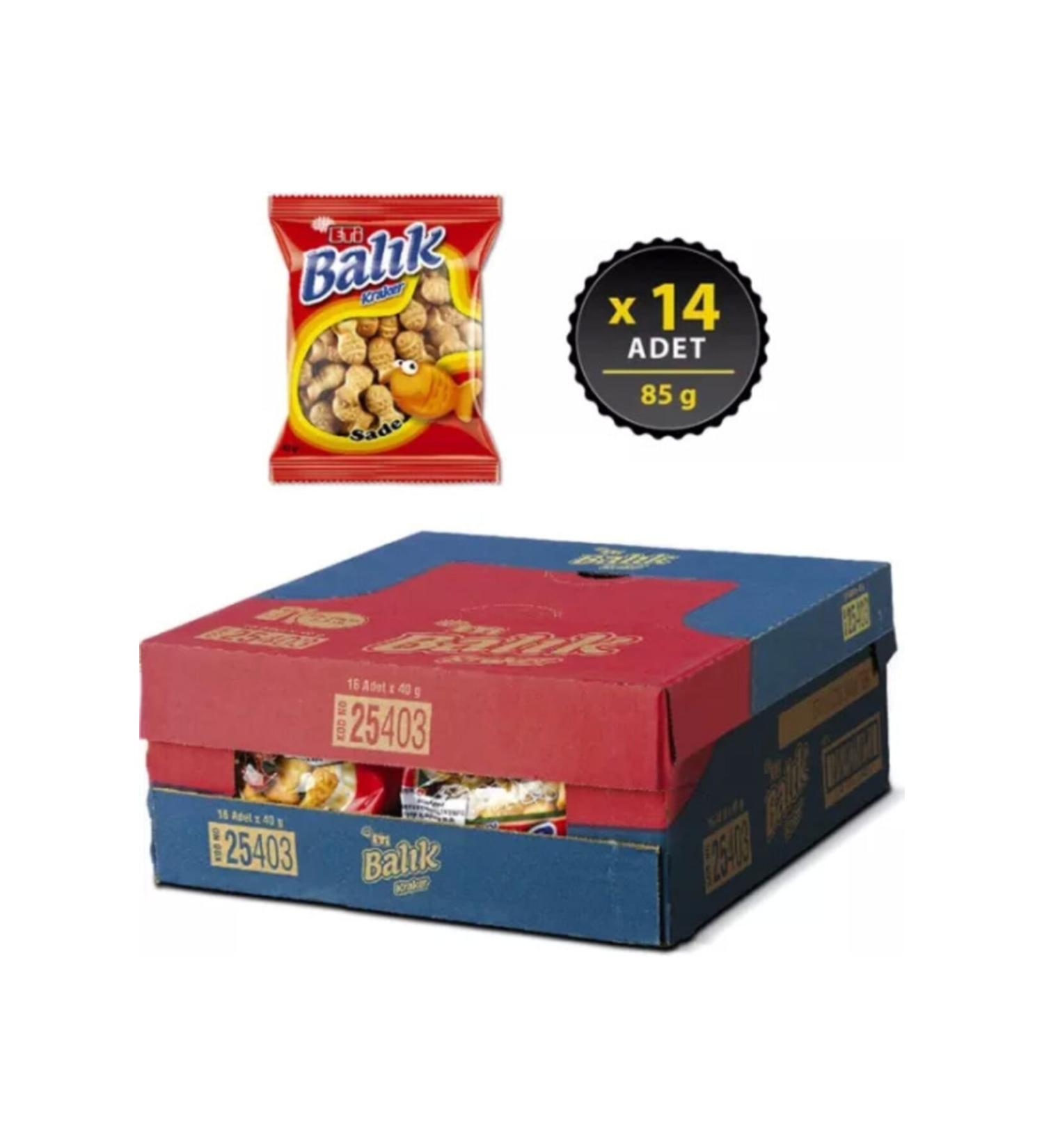 Eti Fish Crackers 40gr X 16 Pieces