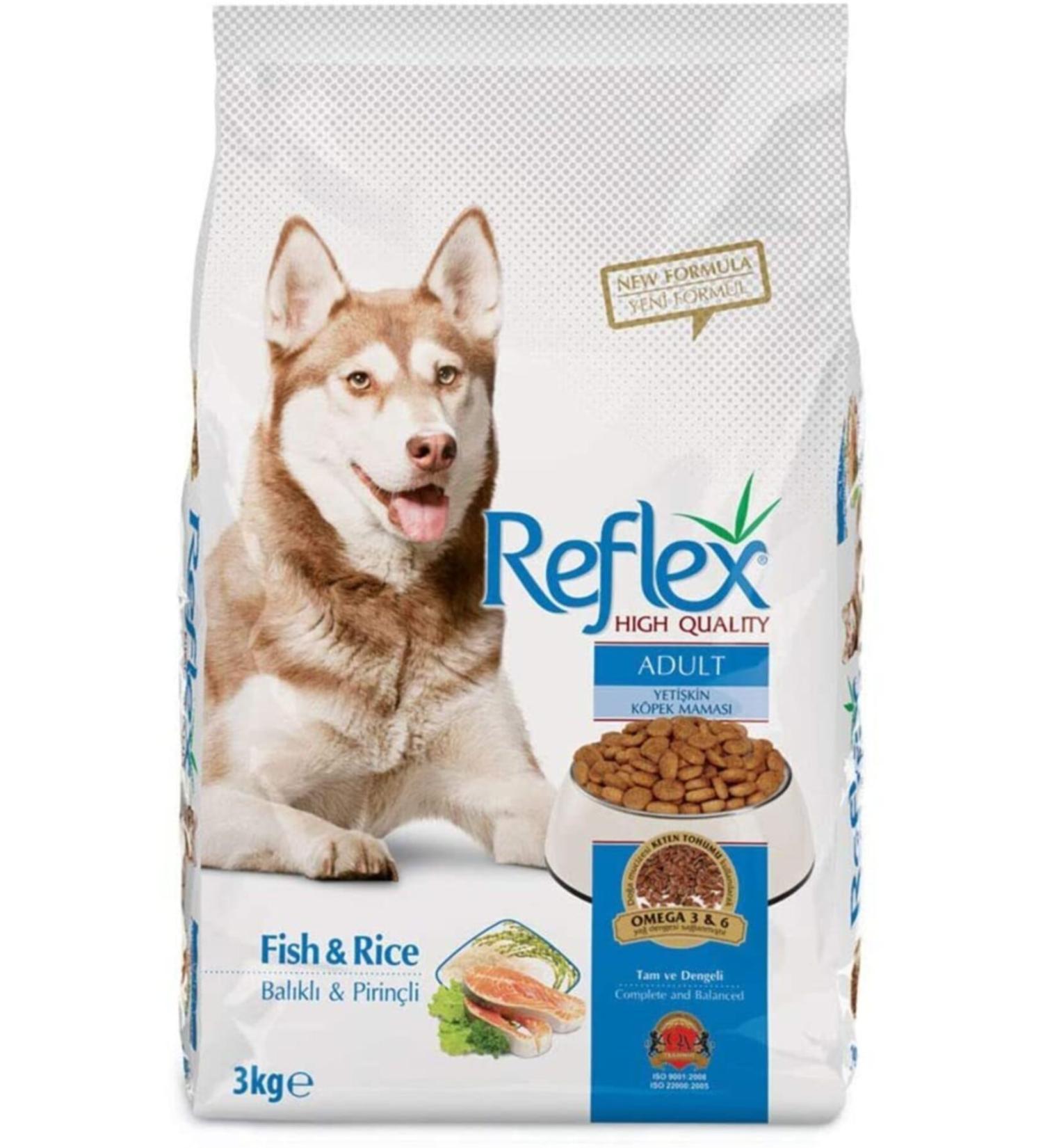 Reflex Adult Dog Food with Fish and Rice 3 kg