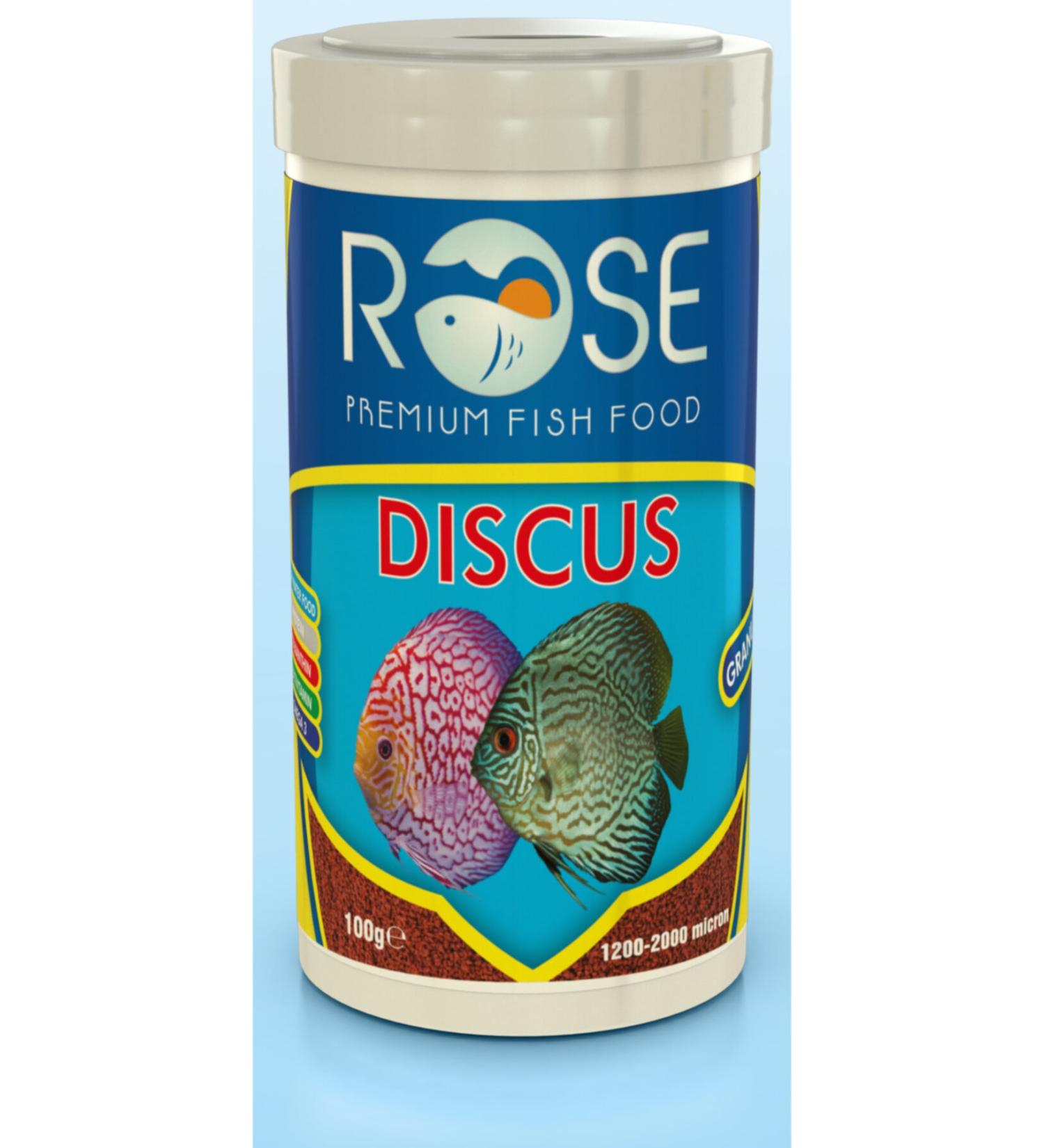 Rose Discus Granulat 250 ml Box Protein Fish Food