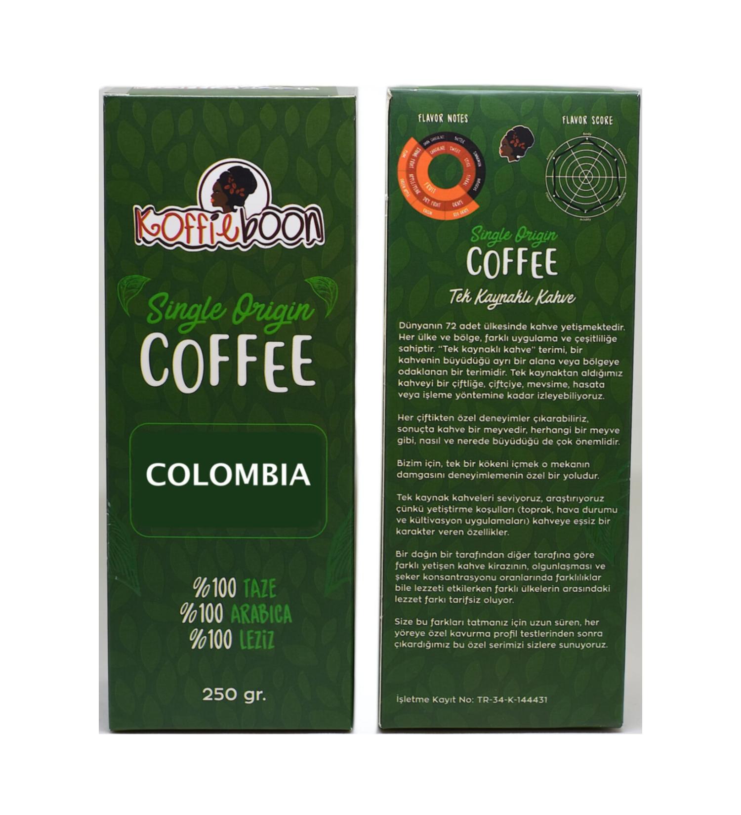 KOFFIEBOON Colombia Blend - 250 gr - - Buy Online on GoSupps.com